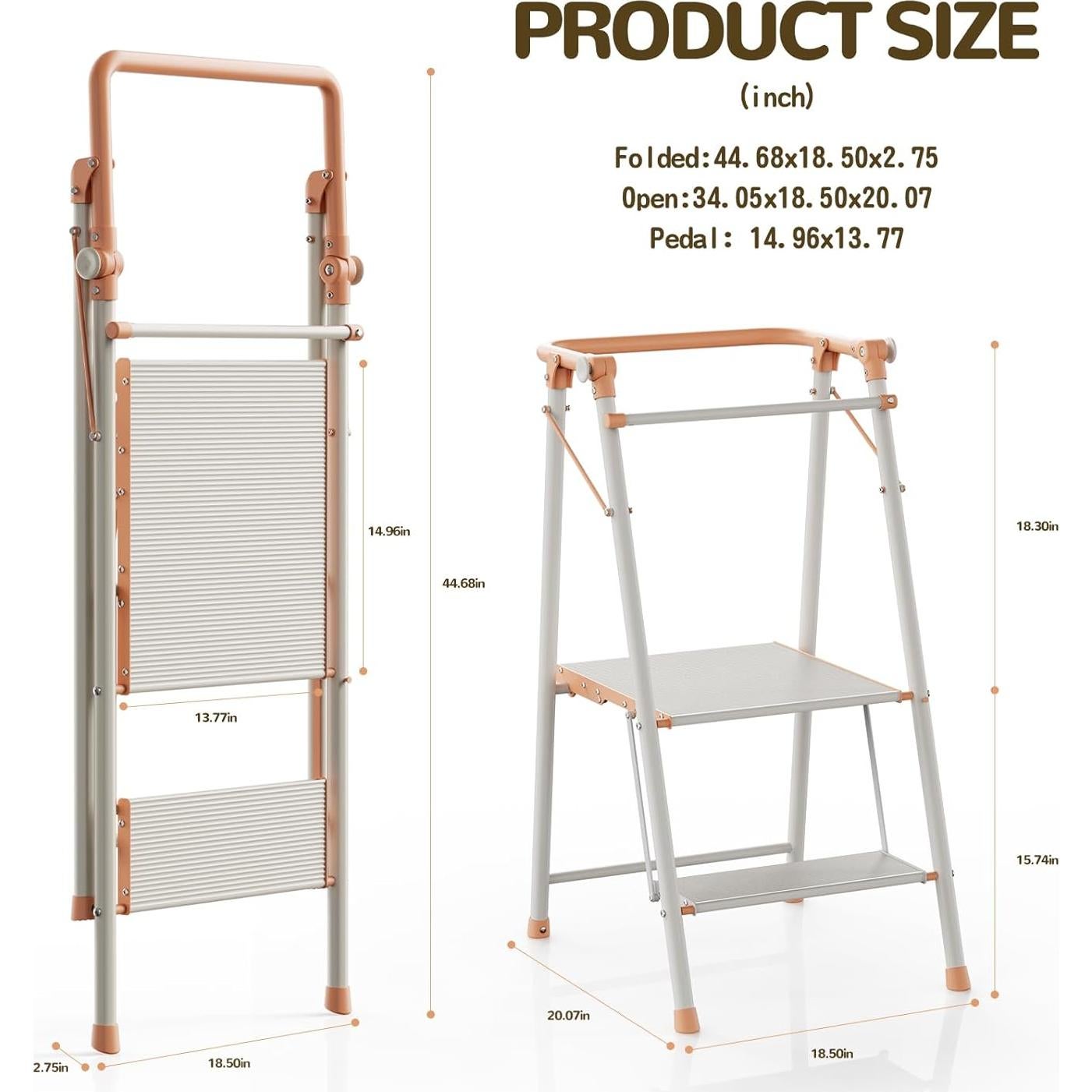 Torre Plegable UNICOO para Niños y Adultos - Escalera 2 Pasos