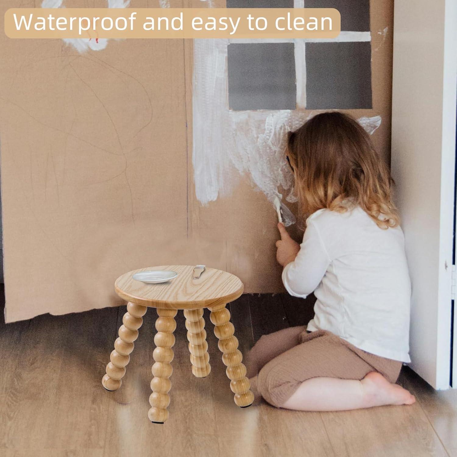 Taburete de Madera Sólida HuiDao 27 cm Antideslizante