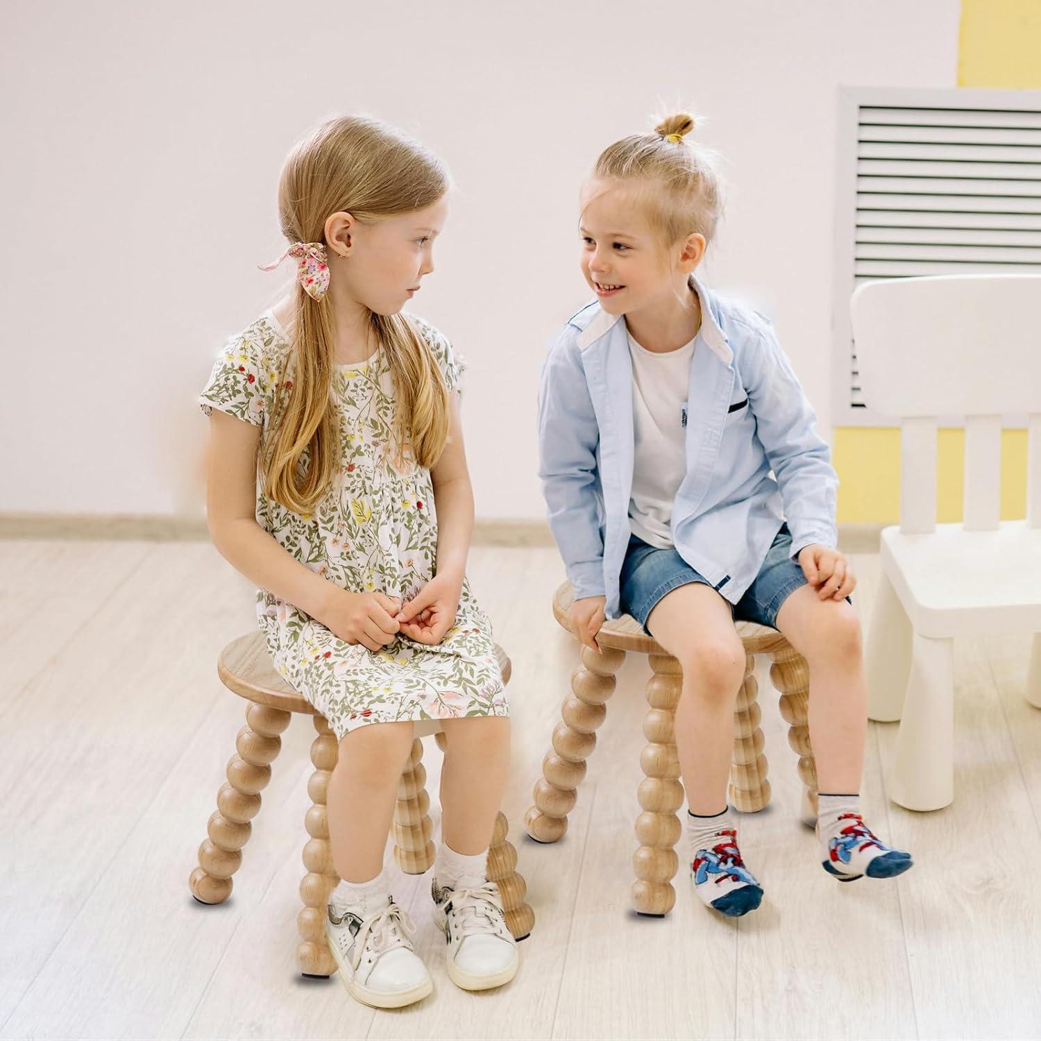 Taburete de Madera Sólida HuiDao 27 cm Antideslizante