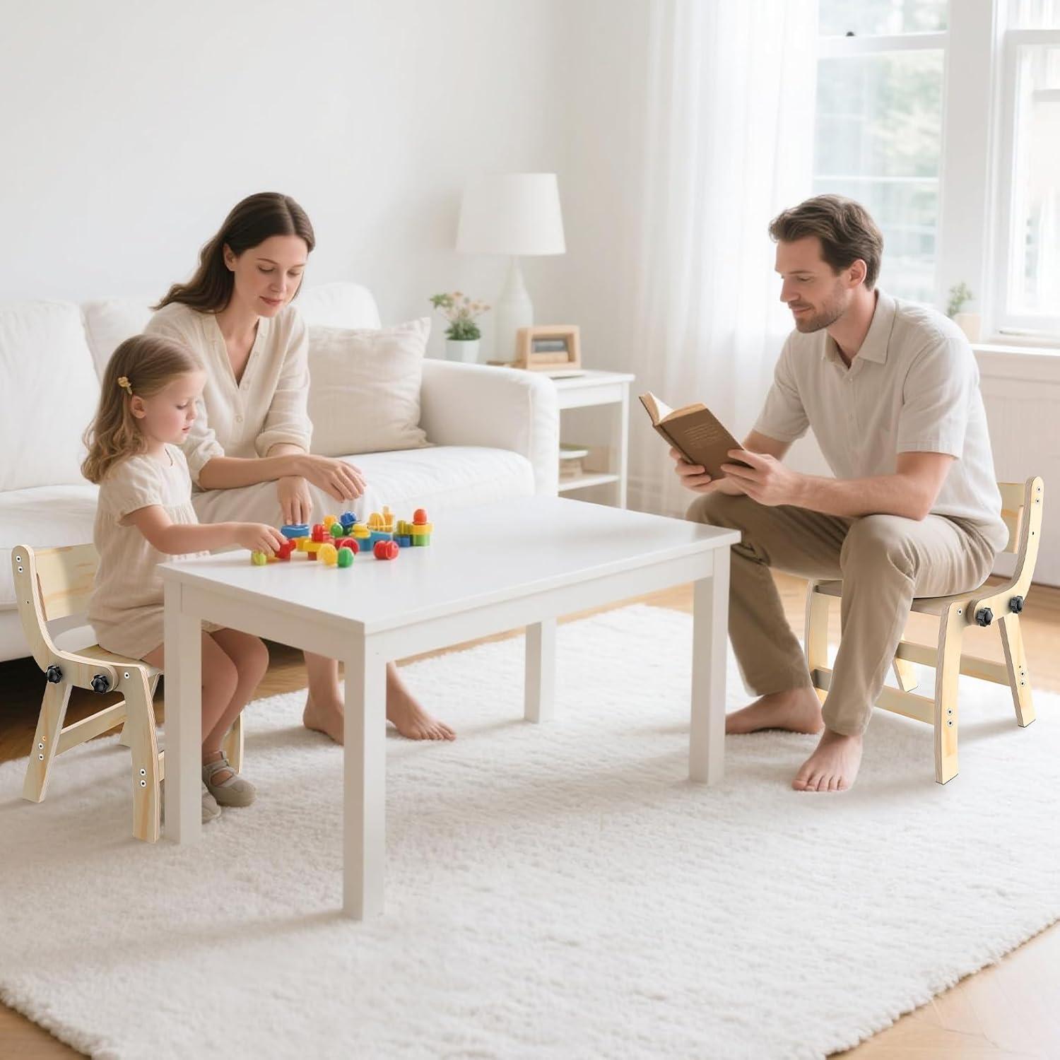 Escalera Plegable 2 en 1 Arwion para Niños - Madera Antideslizante