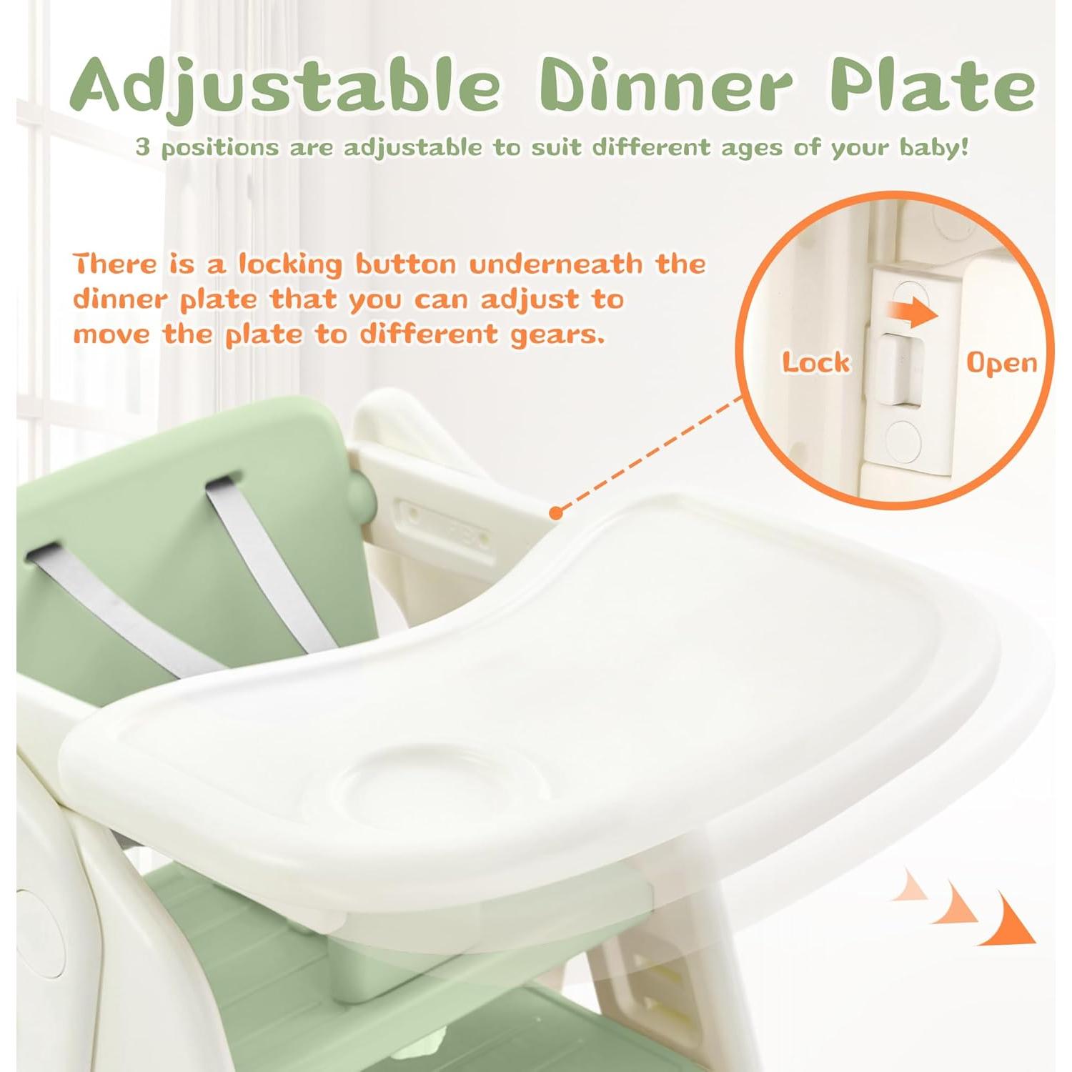 Escalera para Niños JooKiddie 4-en-1 Ajustable Verde