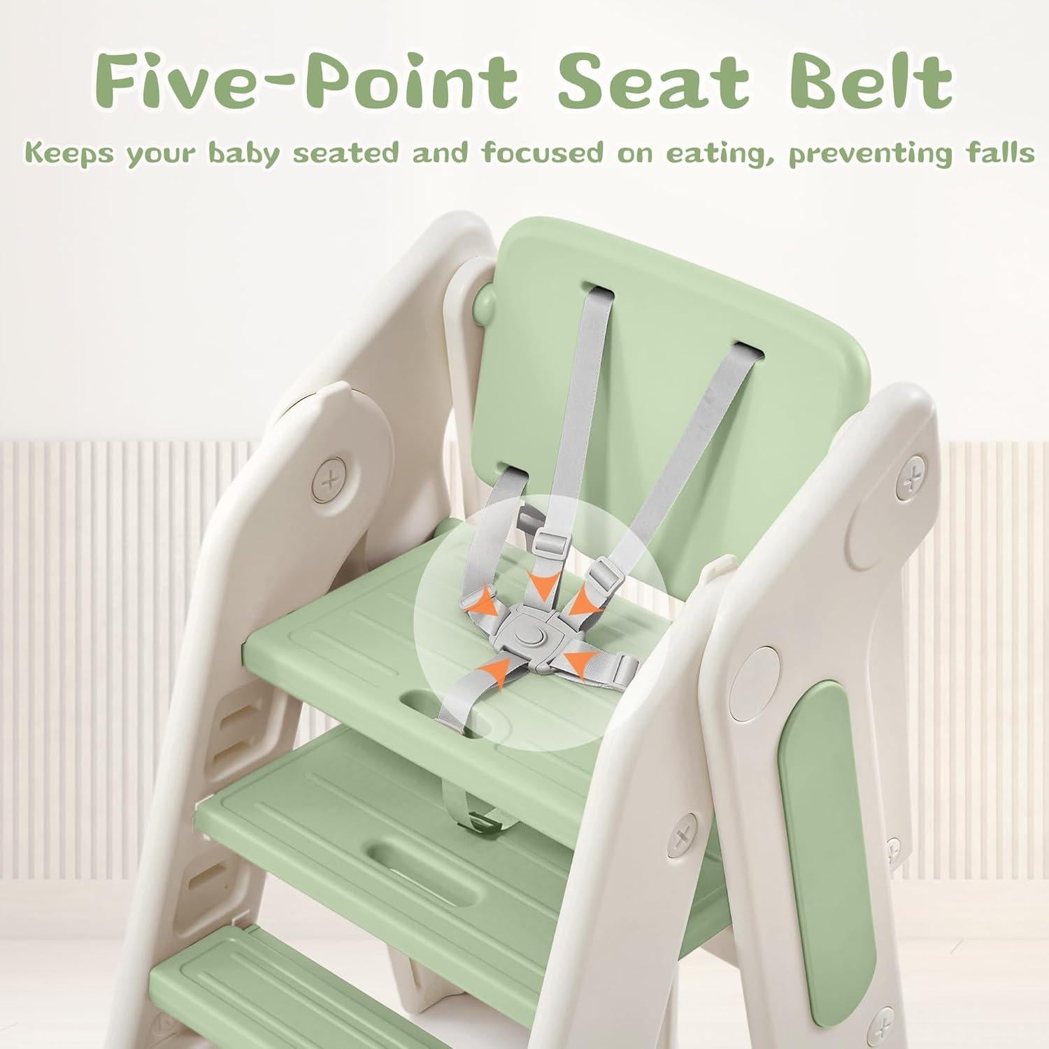 Escalera para Niños JooKiddie 4-en-1 Ajustable Verde