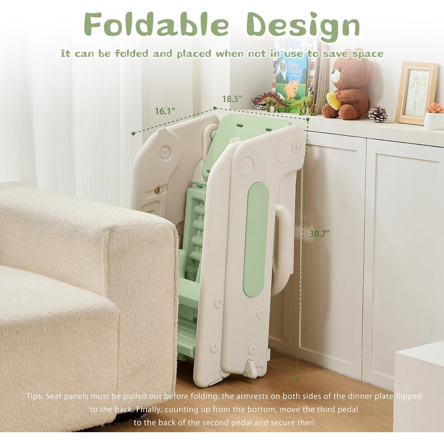 Escalera para Niños JooKiddie 4-en-1 Ajustable Verde