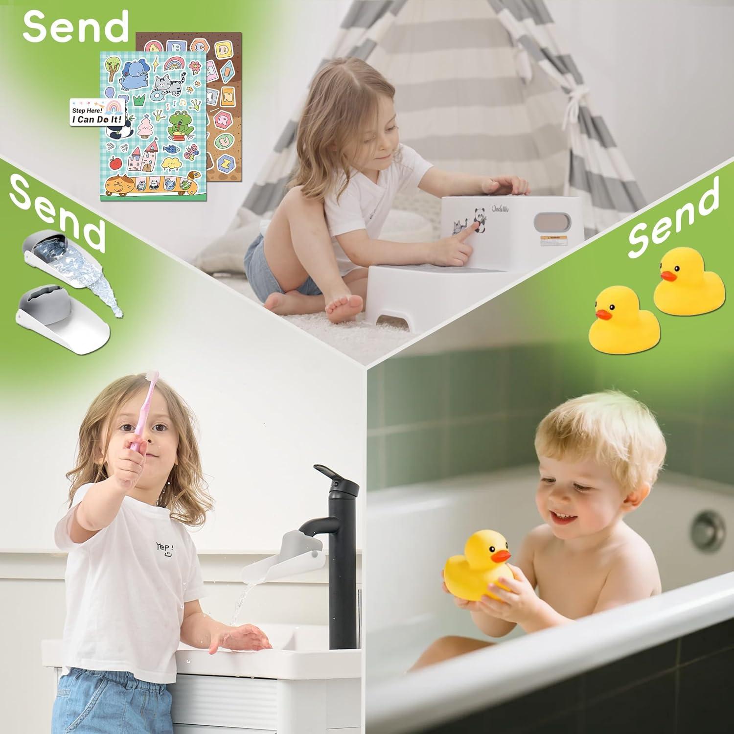 Taburete de Paso UNCLE WU 2 Niveles Antideslizante Gris