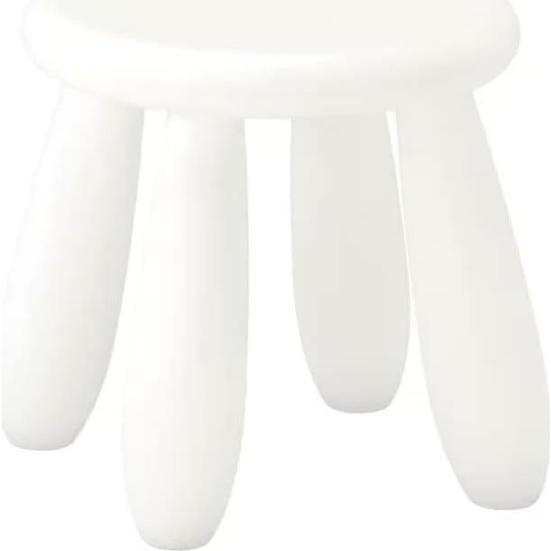 Taburete Infantil Soerreo Blanco 30 cm Resistente y Ligero