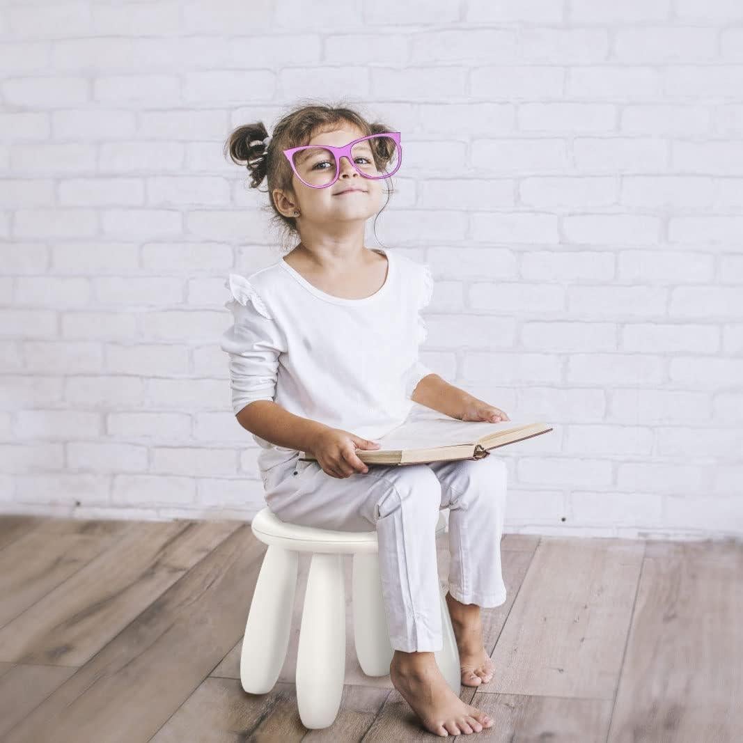 Taburete Infantil Soerreo Blanco 30 cm Resistente y Ligero