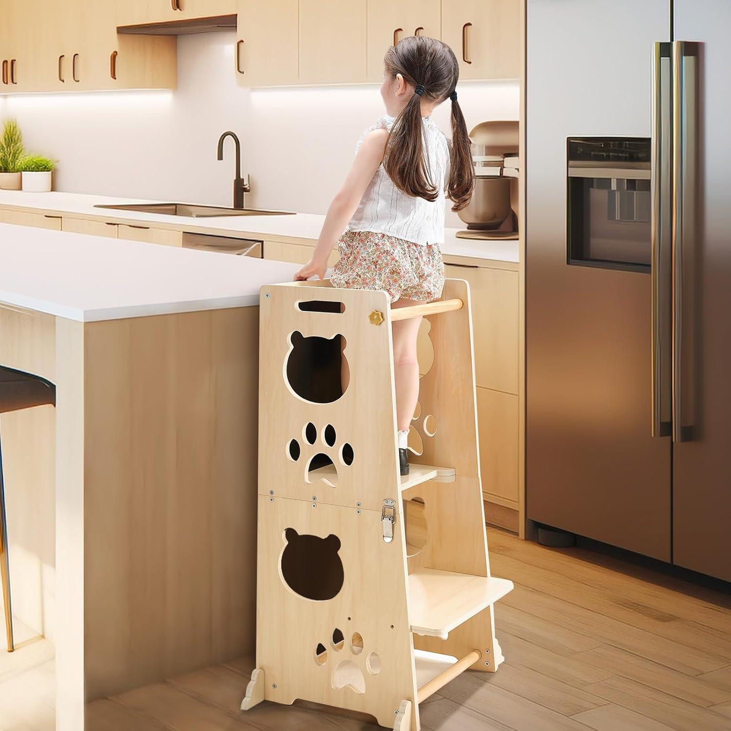 Escalón Plegable Fobig para Niños con Pizarra y Barandilla