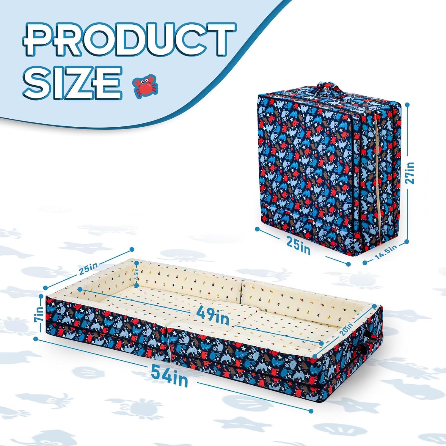 Cama de viaje portátil Umoving para niños - Azul océano