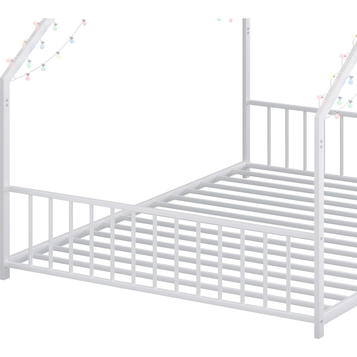 Cama Montessori de Piso Completo Bellemave con Luces LED