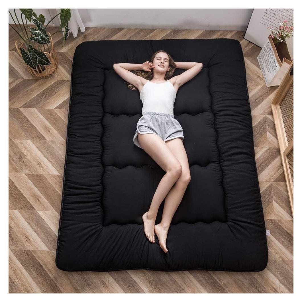 Colchón Futón Japonés MAXYOYO Reina 10 cm Negro Plegable