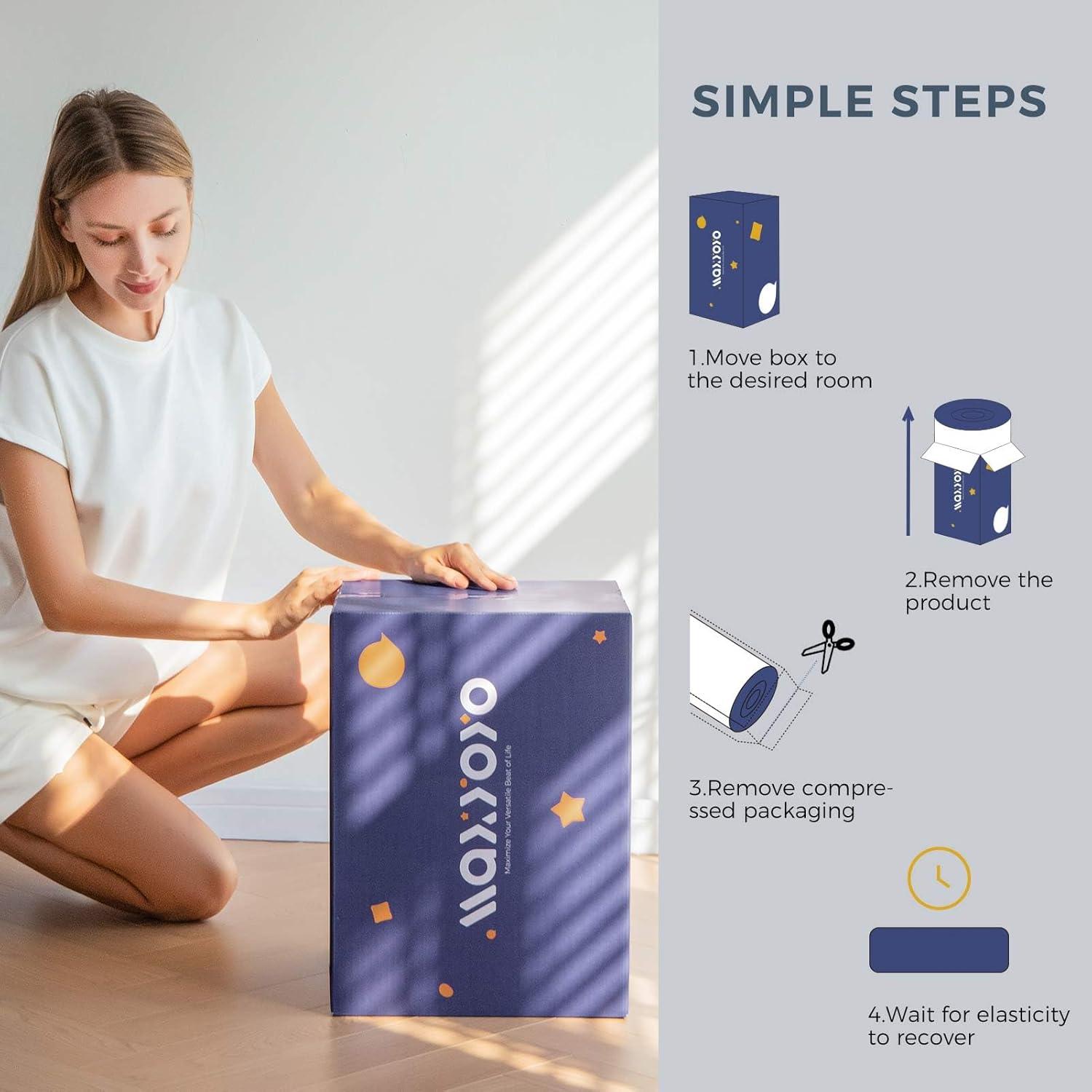 Colchón Futón Japonés MAXYOYO Reina 10 cm Negro Plegable