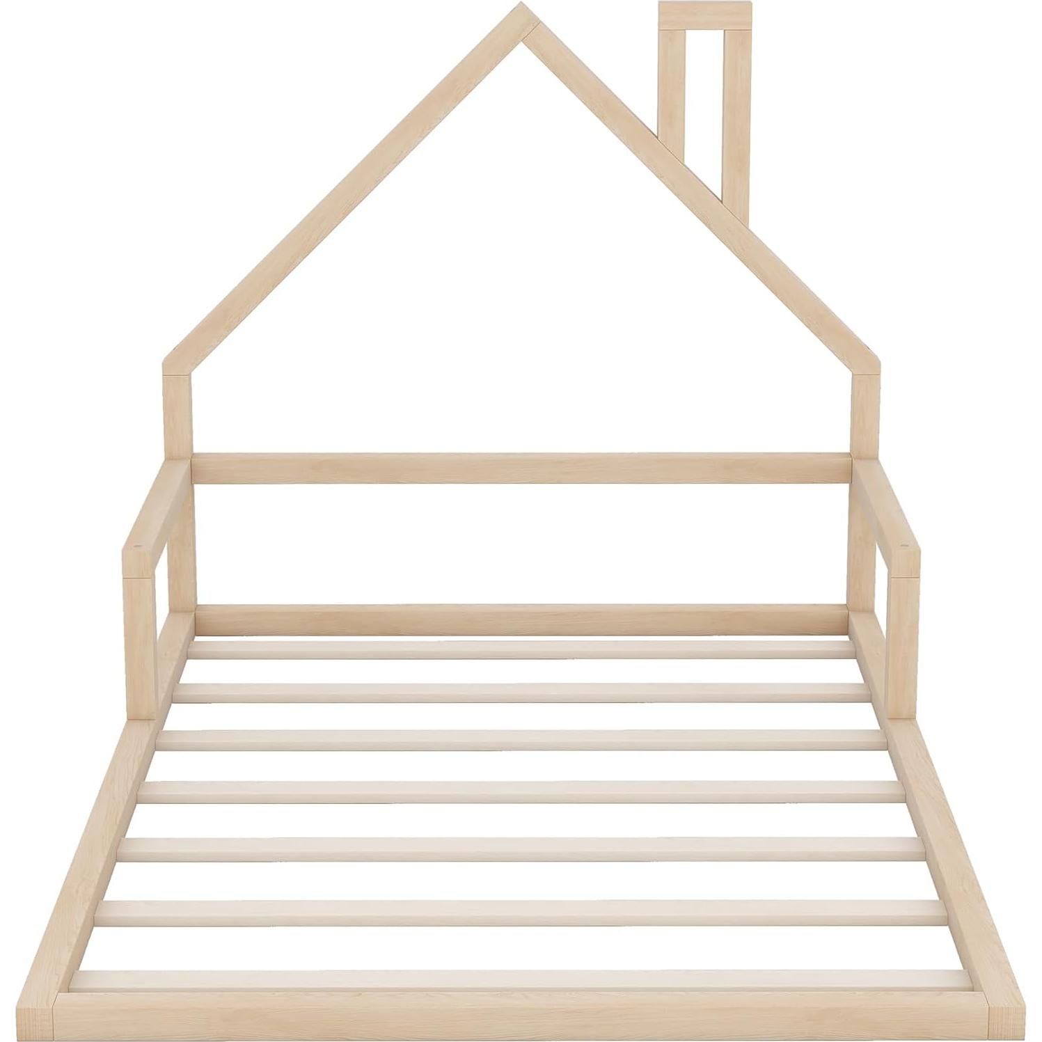 Cama Montessori Completa Harper & Bright con Cabecera Casa Natural