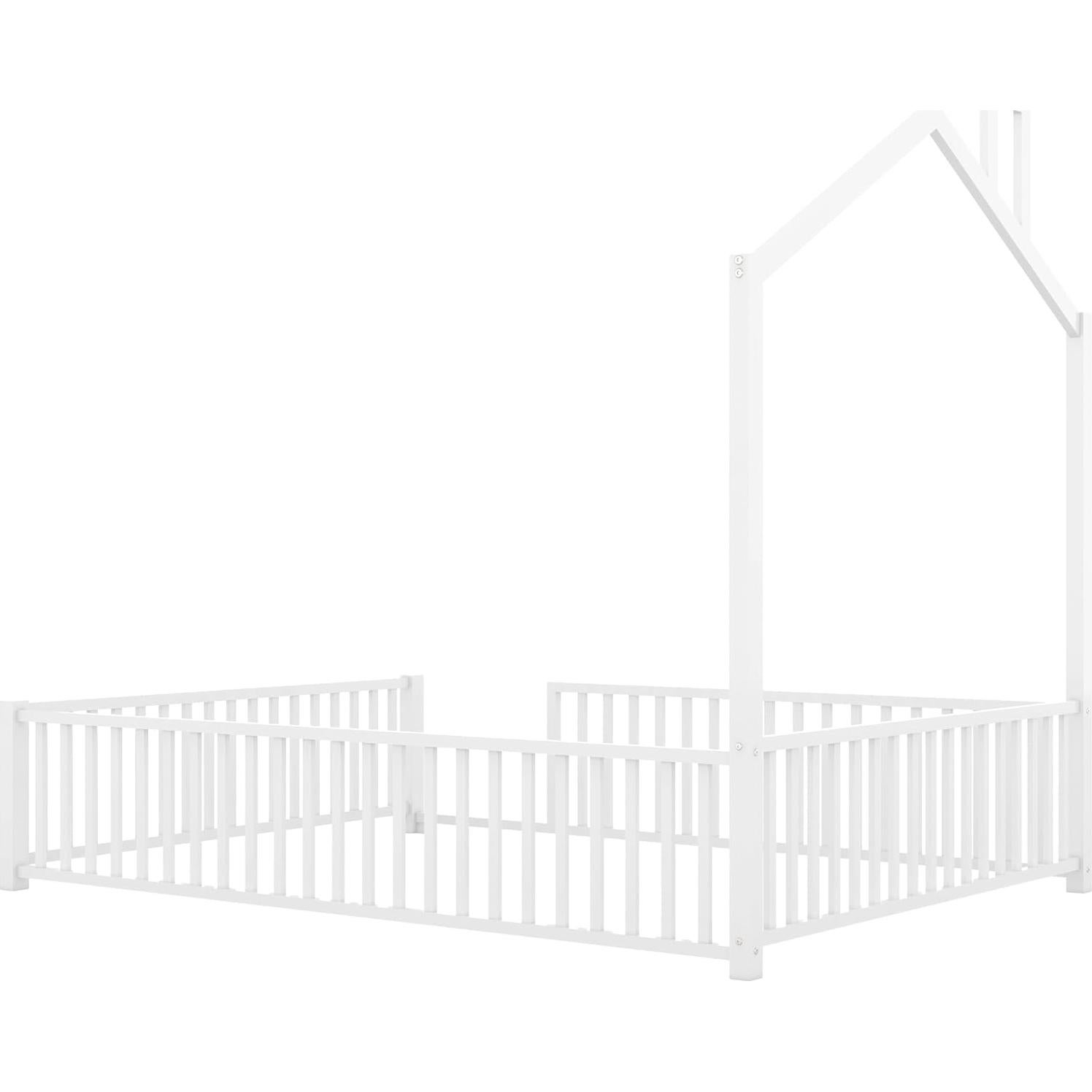 Cama Montessori Completa Bellemave con Barandilla y Chimenea