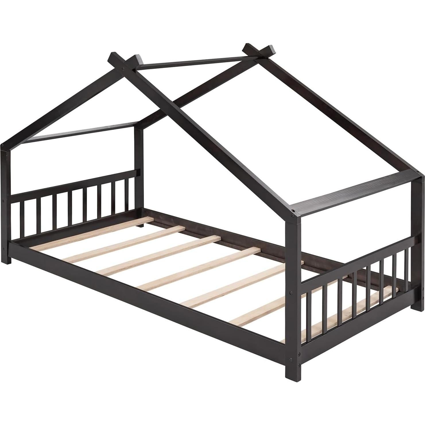 Marco de Cama Montessori Twin Bellemave de Madera Espresso