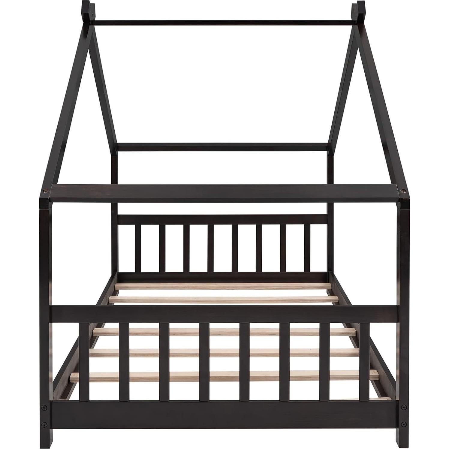 Marco de Cama Montessori Twin Bellemave de Madera Espresso