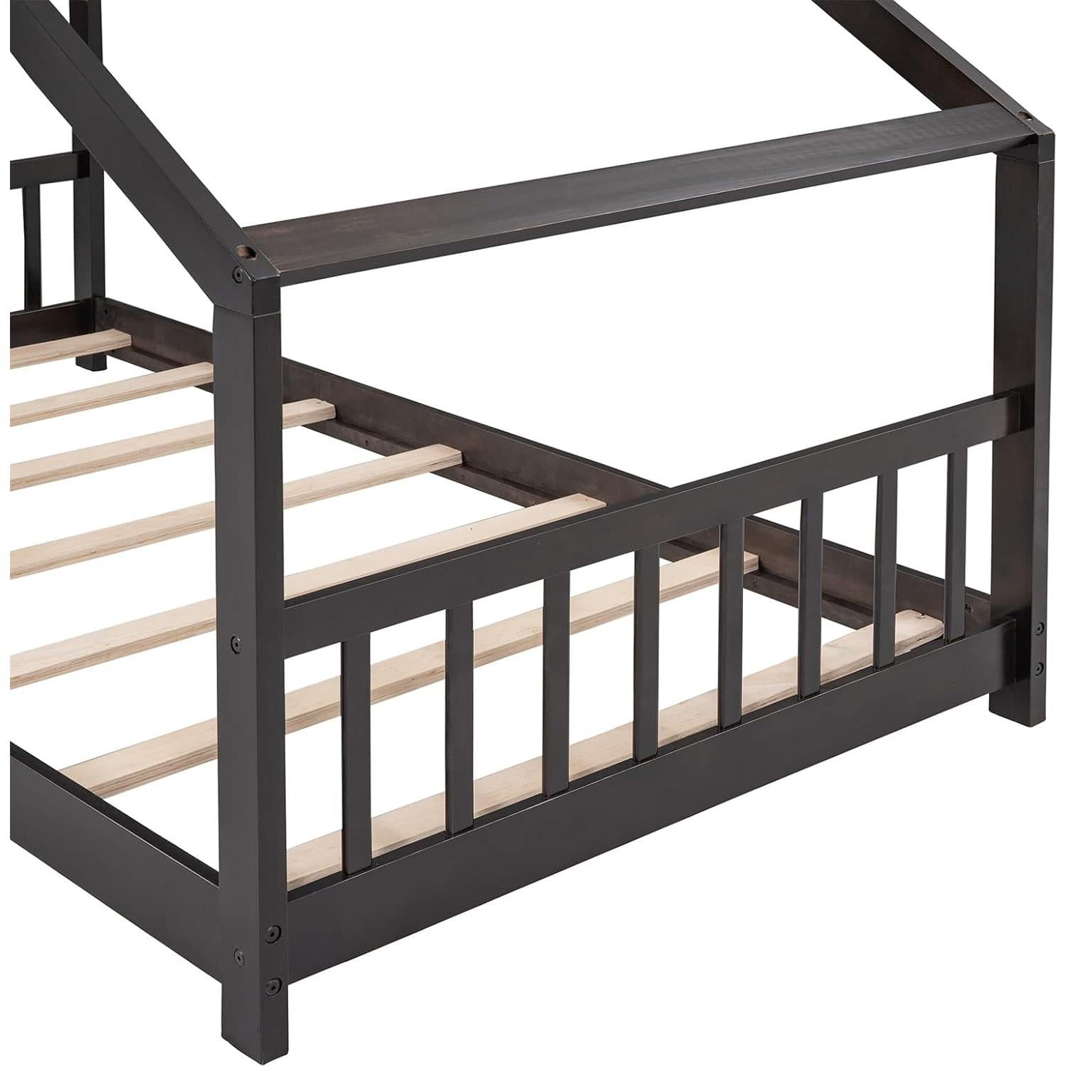 Marco de Cama Montessori Twin Bellemave de Madera Espresso