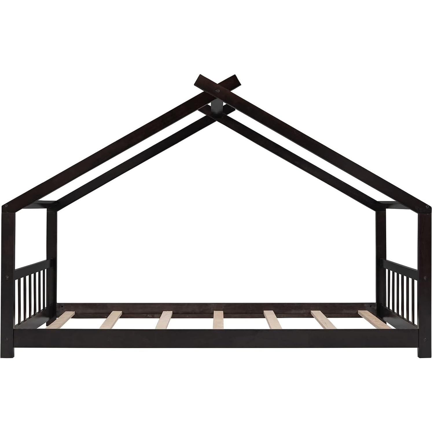 Marco de Cama Montessori Twin Bellemave de Madera Espresso