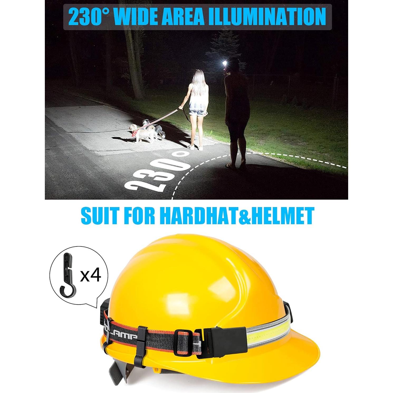 Linterna Frontal LED Spriak B42L 1000 Lúmenes Recargable USB