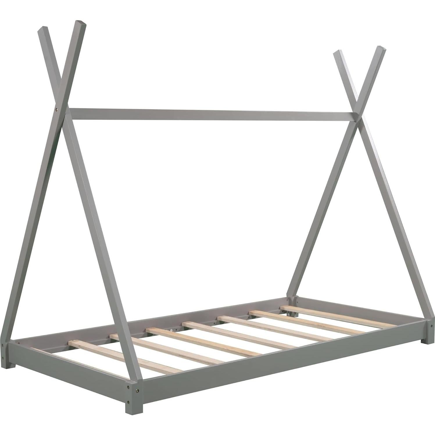 Cama Casa Twin Bellemave de Madera Montessori Gris