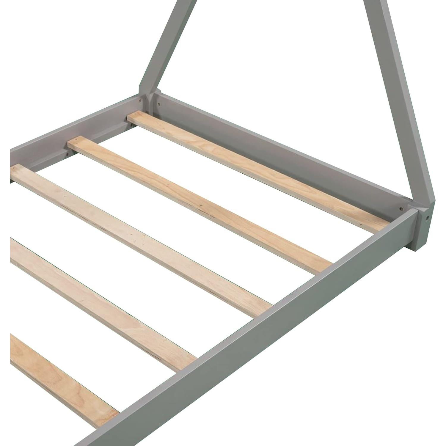 Cama Casa Twin Bellemave de Madera Montessori Gris