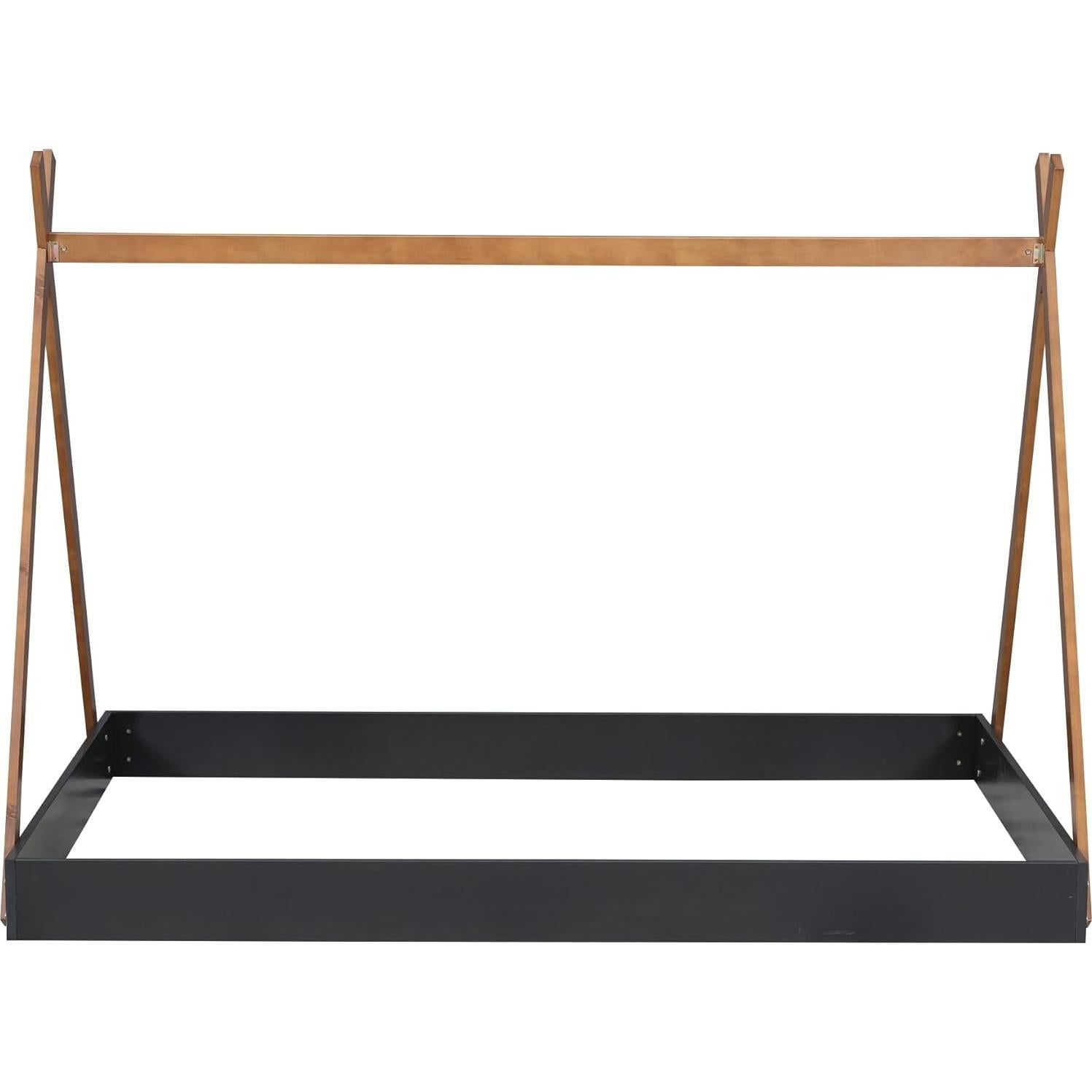 Cama Teepee Completa Montessori Harper & Bright, Negro y Marrón