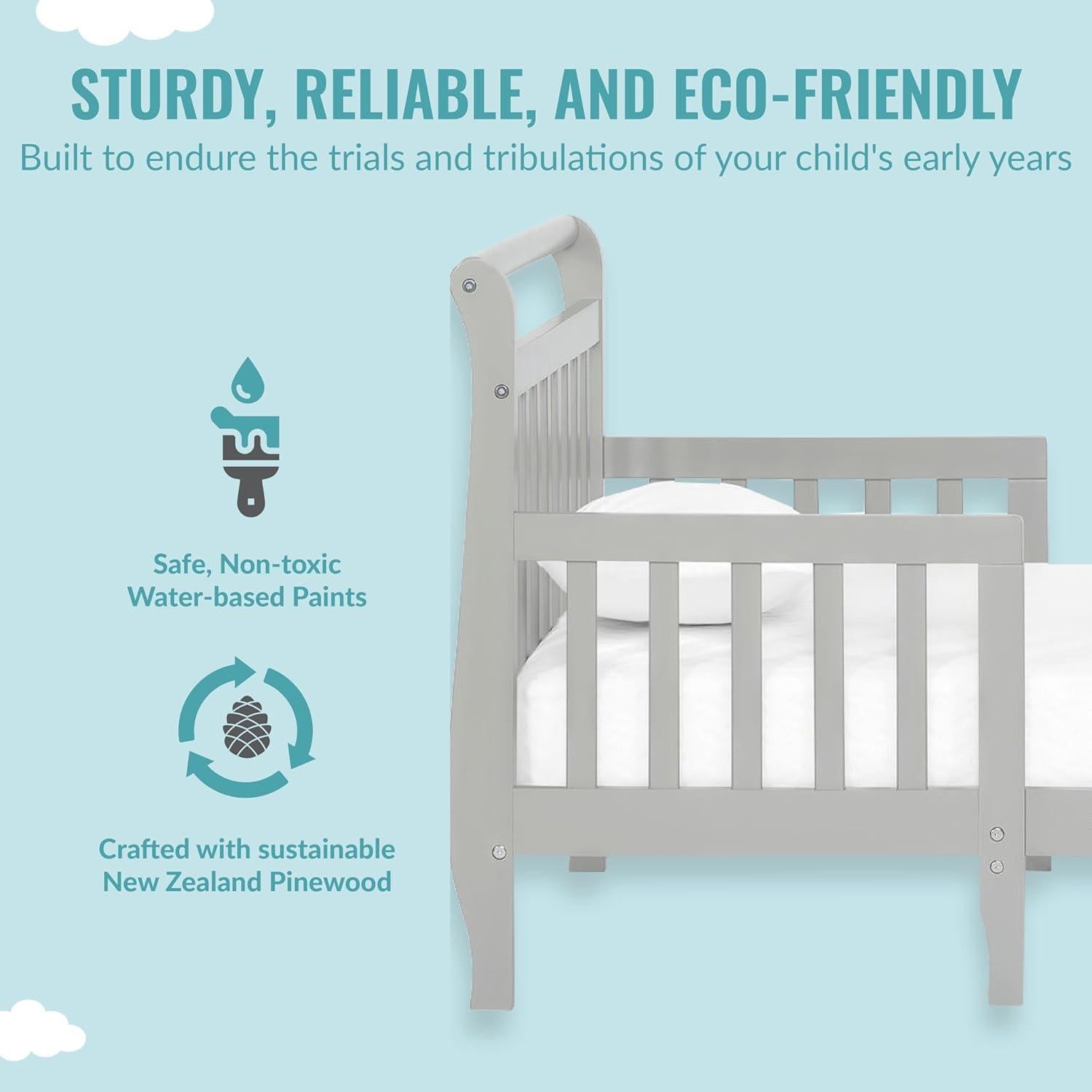 Cama Convertible 3-en-1 Dream On Me Emma Gris Acero