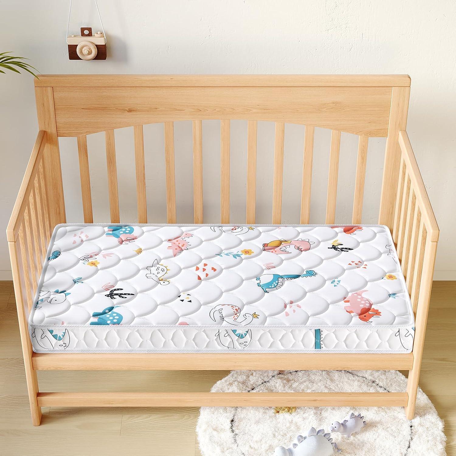 Colchón de Cuna y Niños 132x70 cm Doble Cara Hipoalergénico