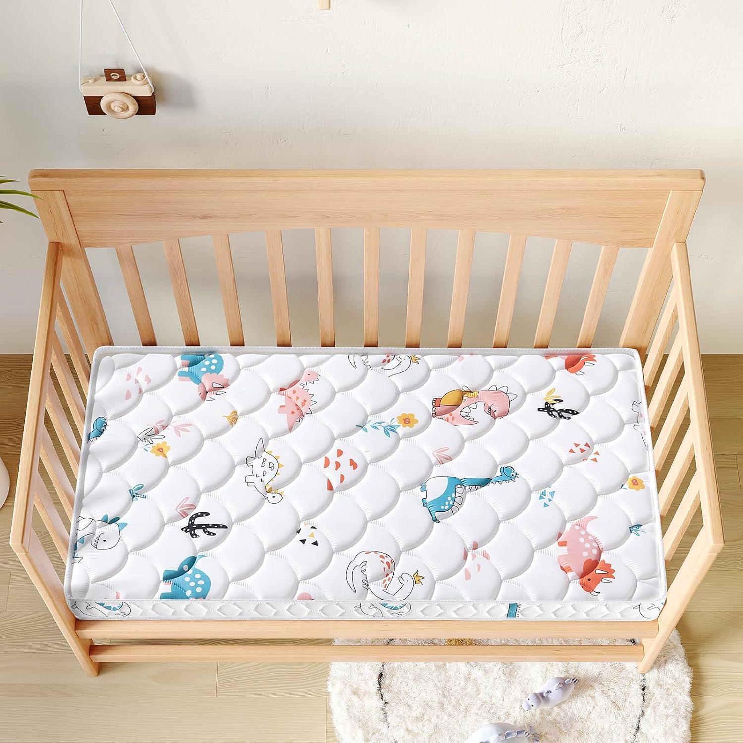 Colchón de Cuna y Niños 132x70 cm Doble Cara Hipoalergénico