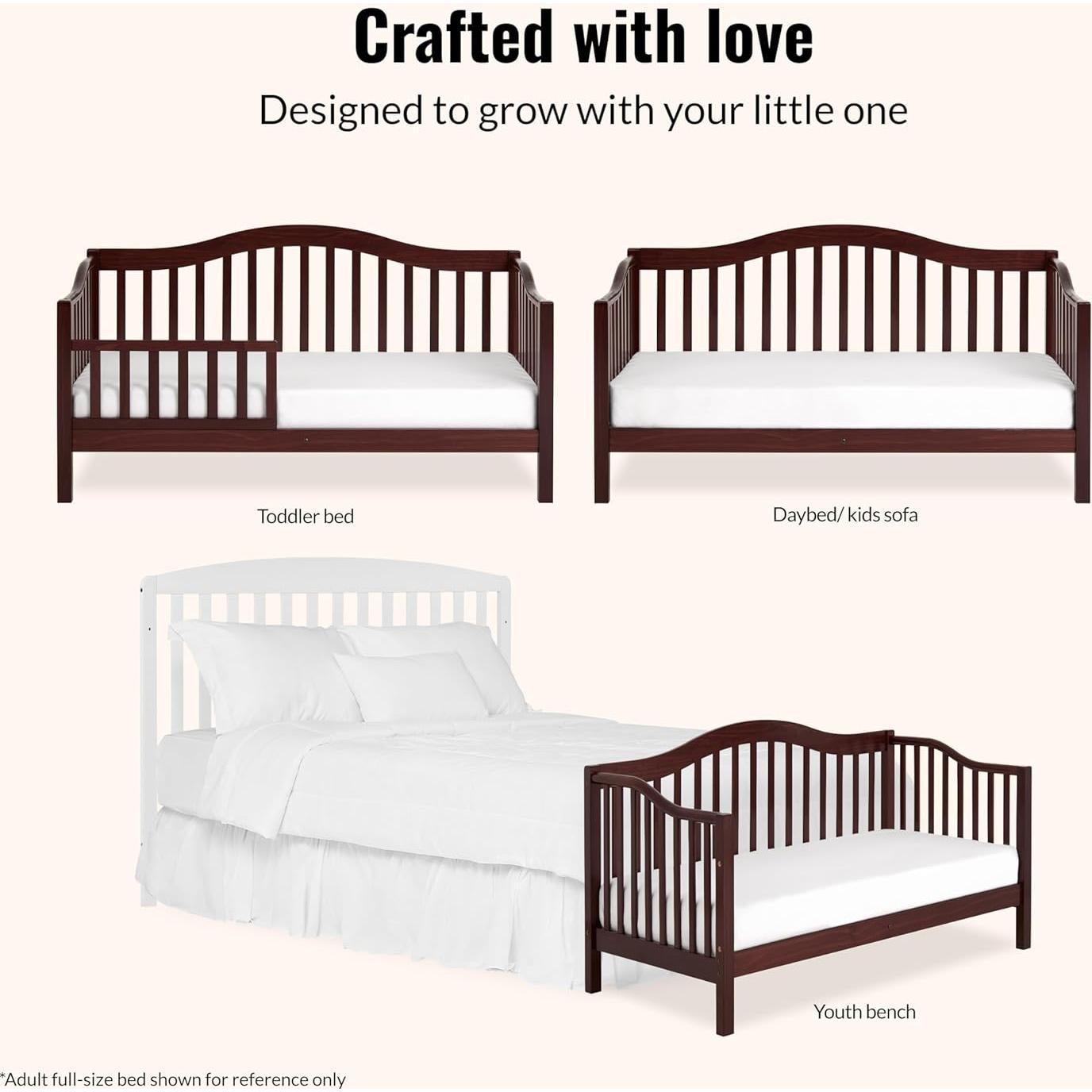 Cama de Día para Niños Dream On Me Austin Pino No Tóxico