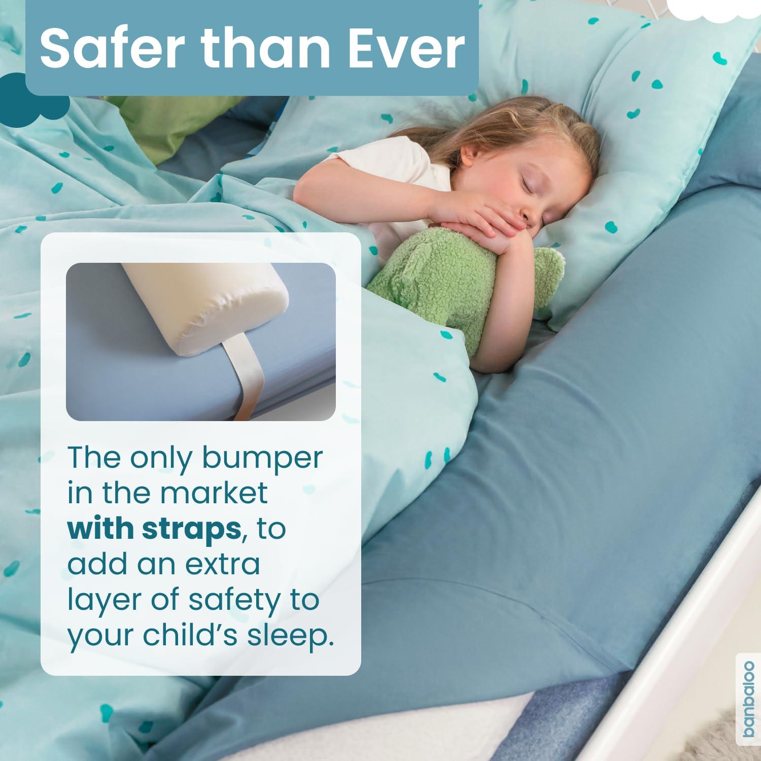 Protector de Cama para Niños Pequeños BANBALOO 135 cm Blanco