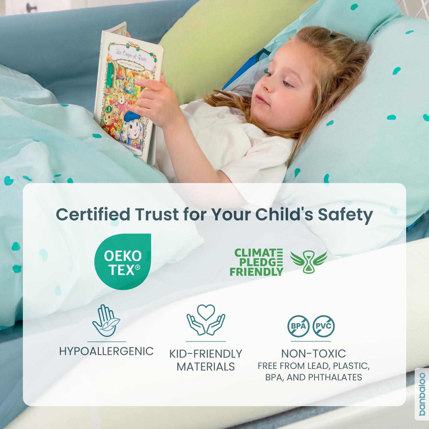 Protector de Cama para Niños Pequeños BANBALOO 135 cm Blanco