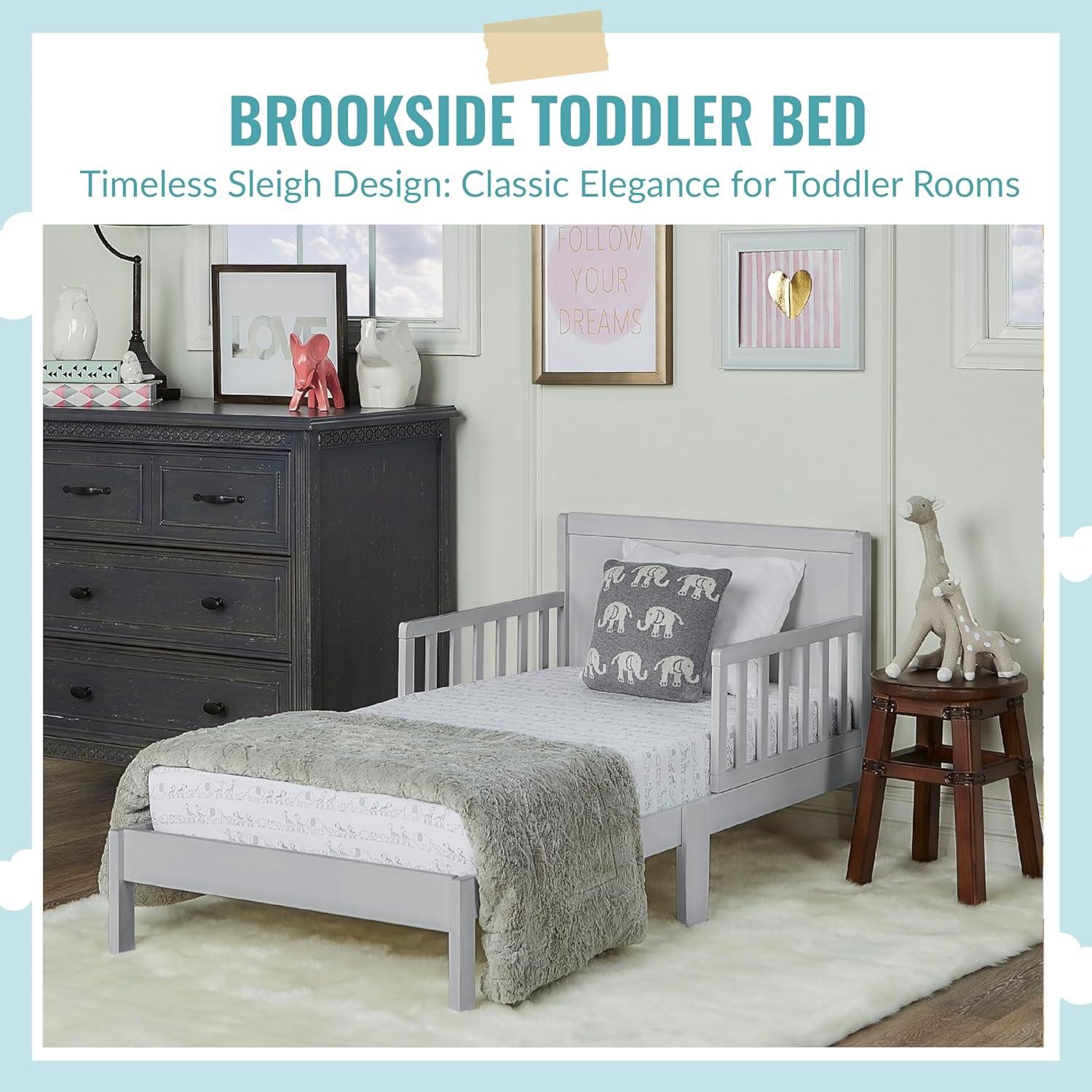 Cama para Niños Pequeños Dream On Me Brookside Gris Piedra