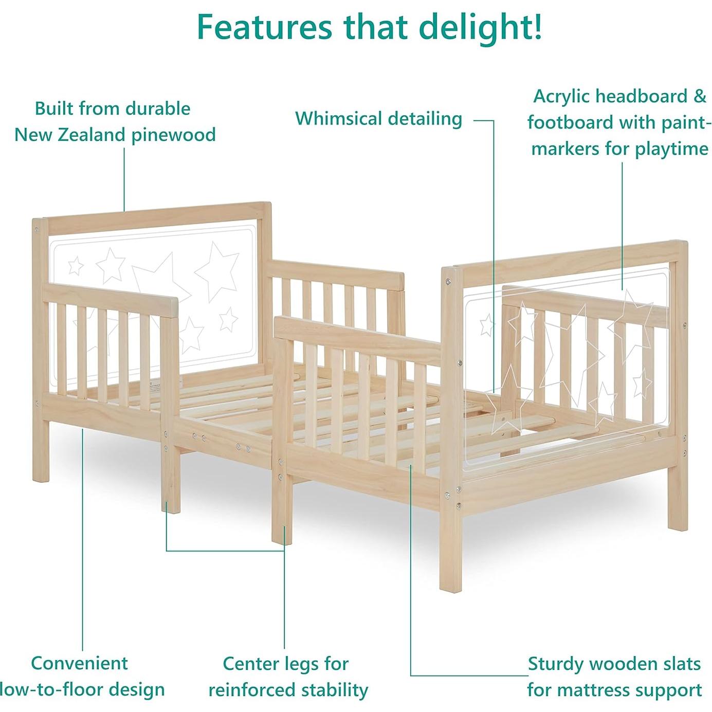 Cama Convertible Dream On Me Star 3 en 1 Roble 11.8 kg