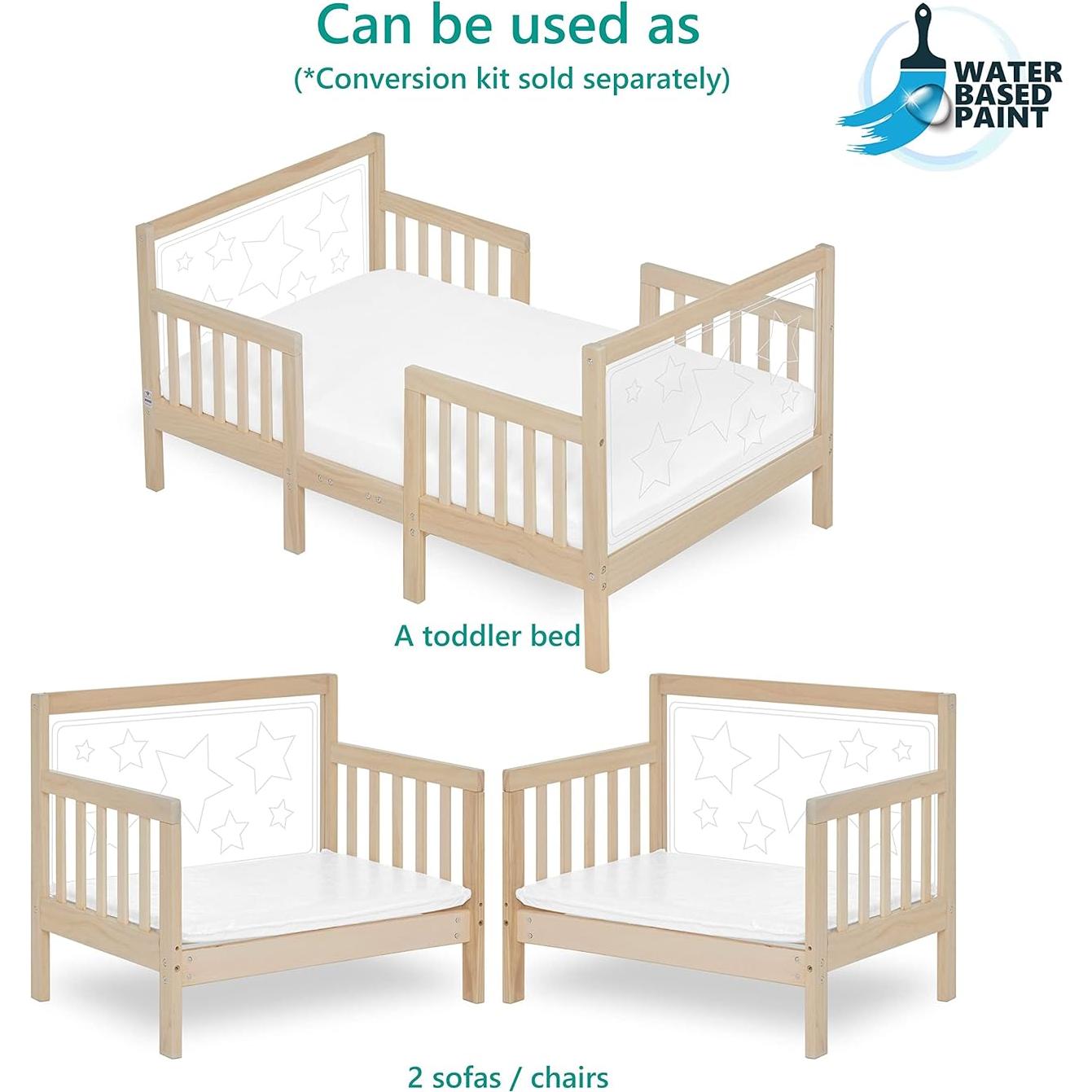 Cama Convertible Dream On Me Star 3 en 1 Roble 11.8 kg