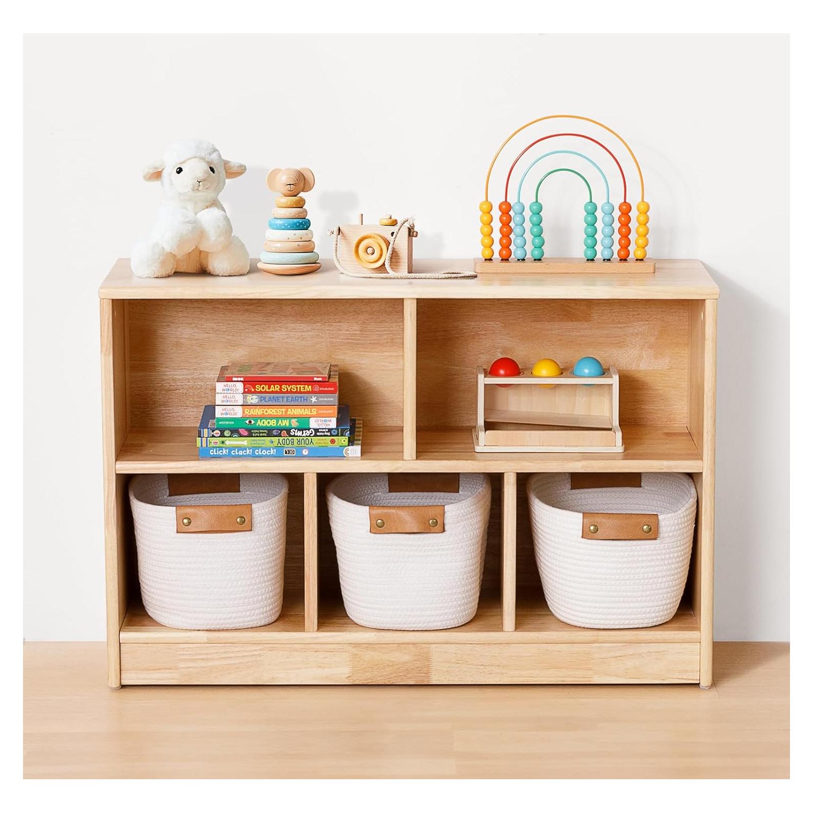 Estante Montessori OOOK de Madera 5 Compartimentos 90 cm