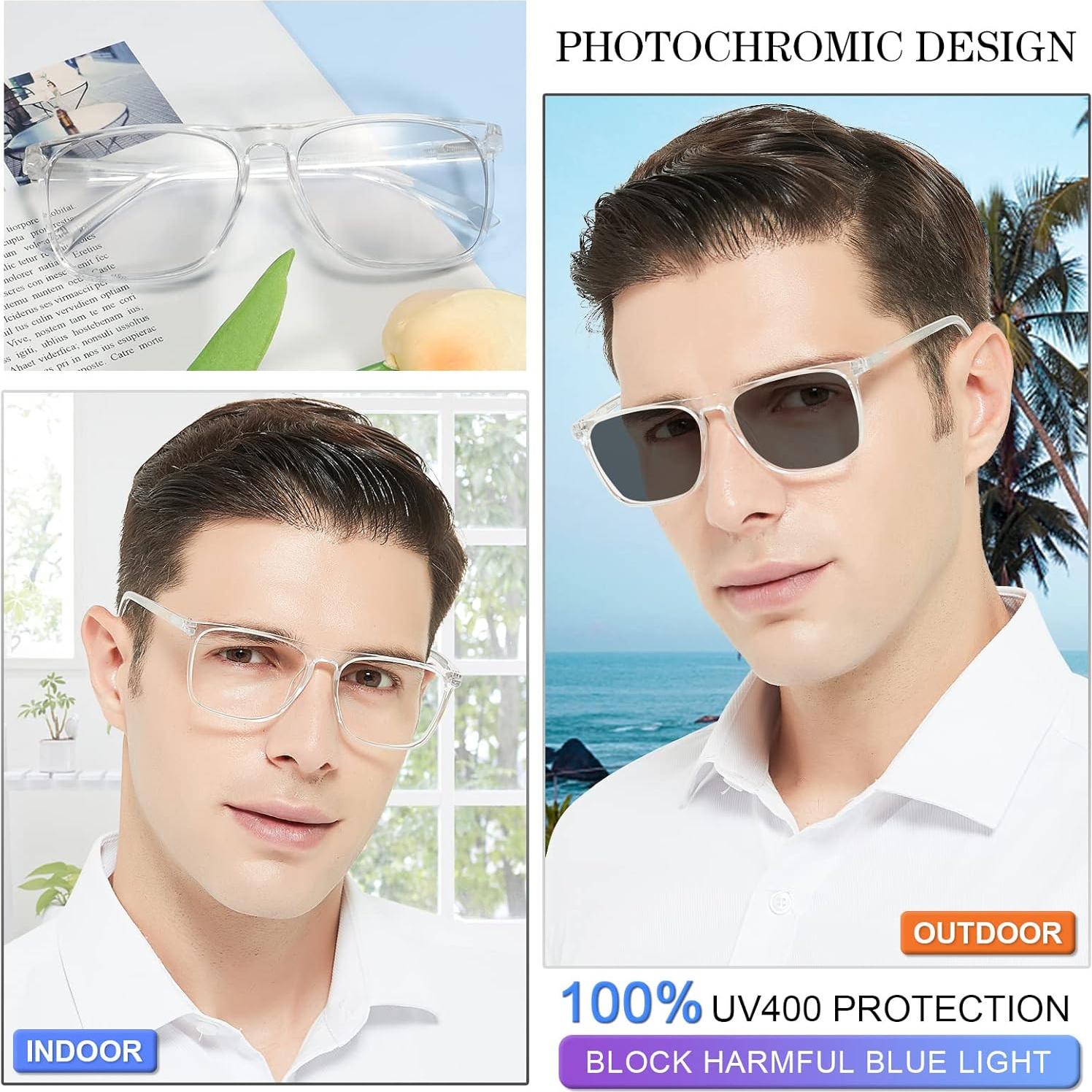 Gafas de lectura fotoquímicas MARE AZZURO 3.5x con UV400