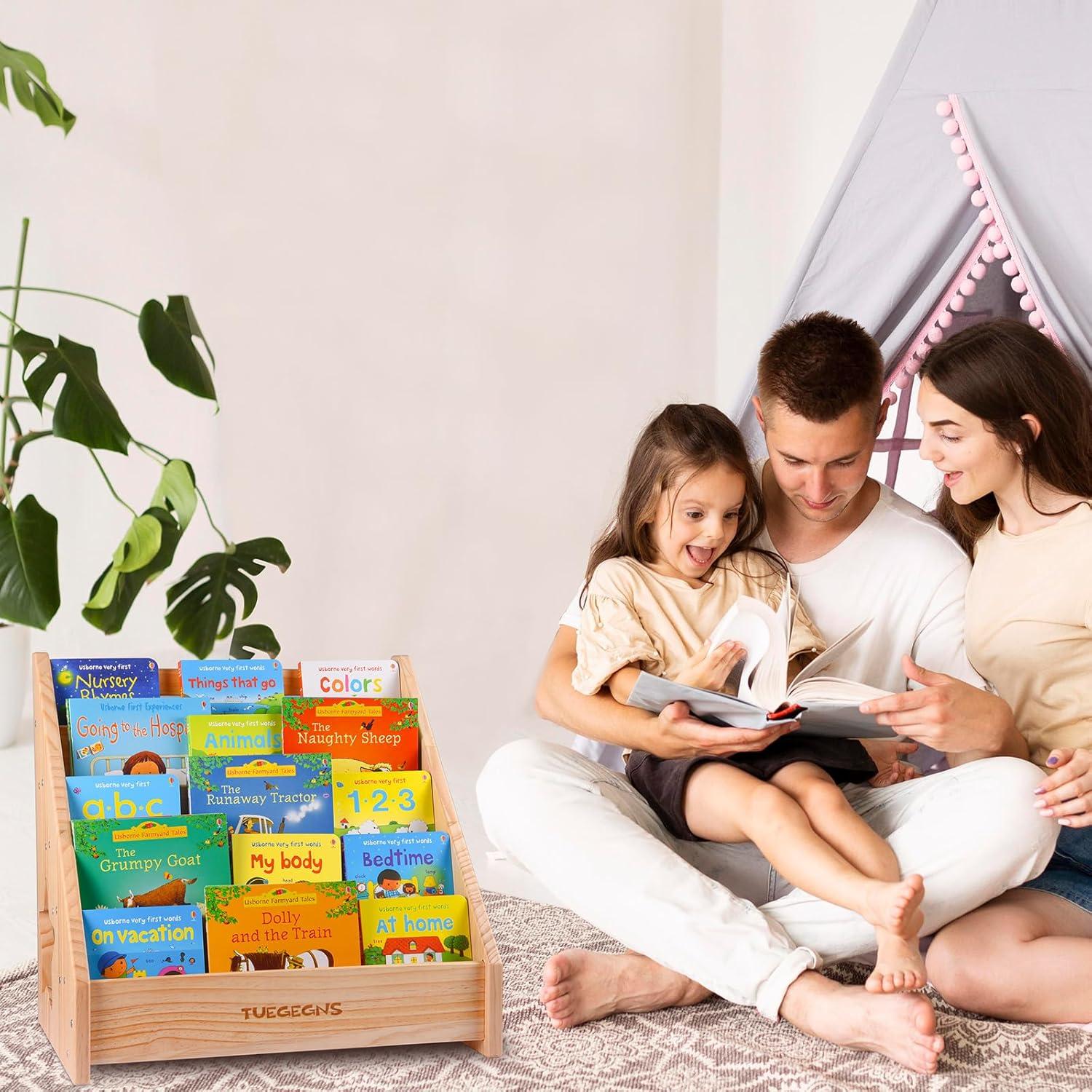 Estantería Montessori TUEGEGNS Grande Madera para Niños