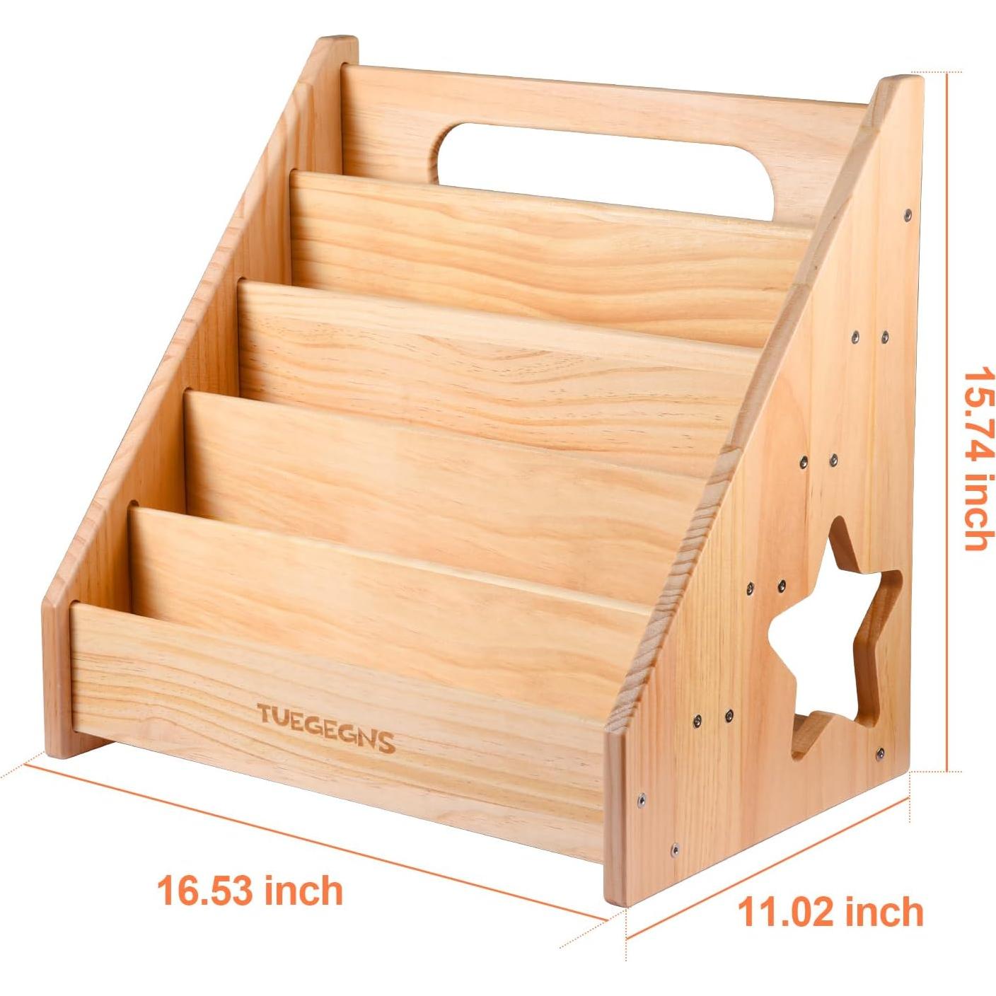 Estantería Montessori TUEGEGNS Grande Madera para Niños