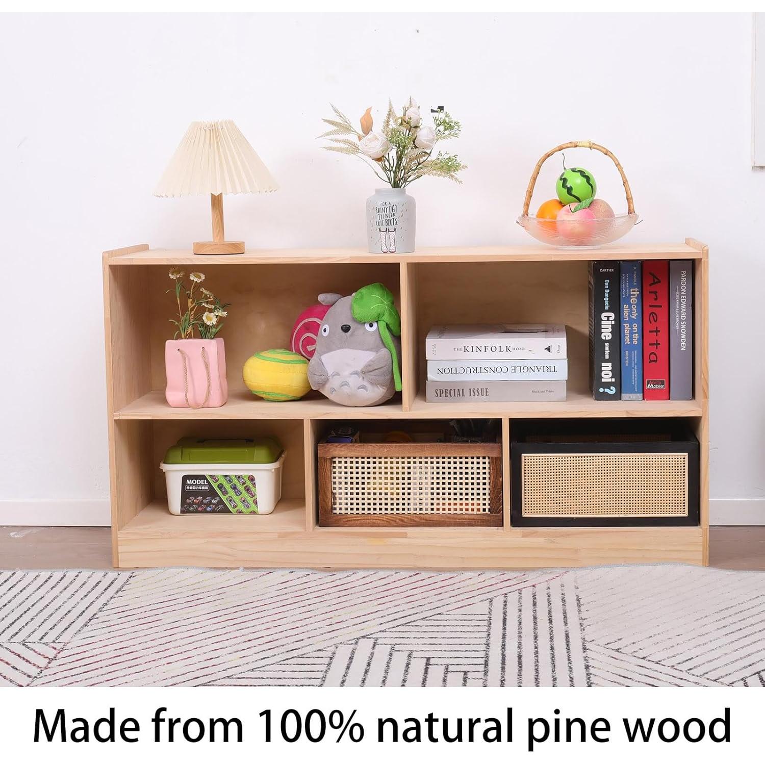 Armario de Almacenamiento Montessori FDHUIJIA 5 Secciones 113 cm