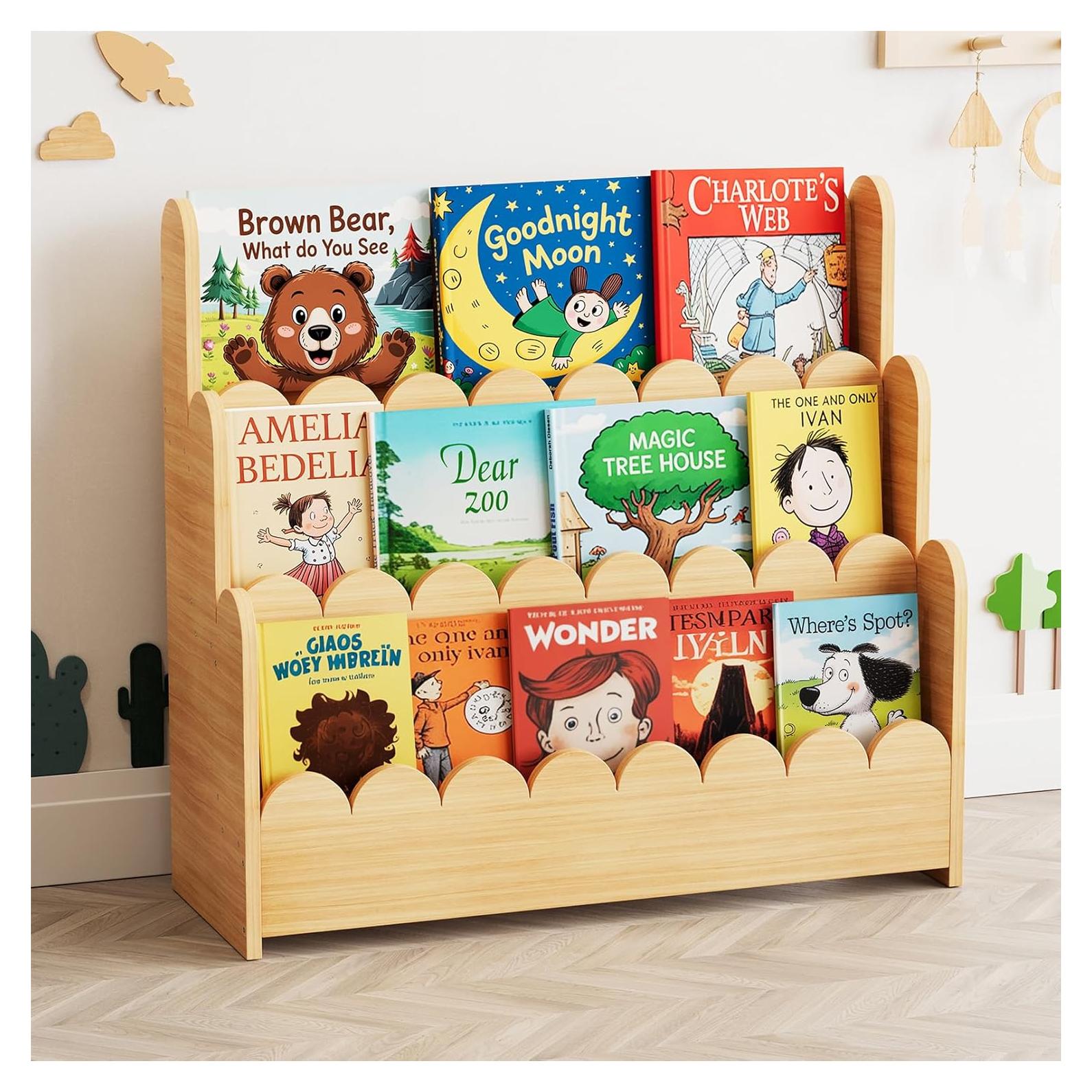 Estantería Montessori SpaceAid 3 Niveles Madera Natural
