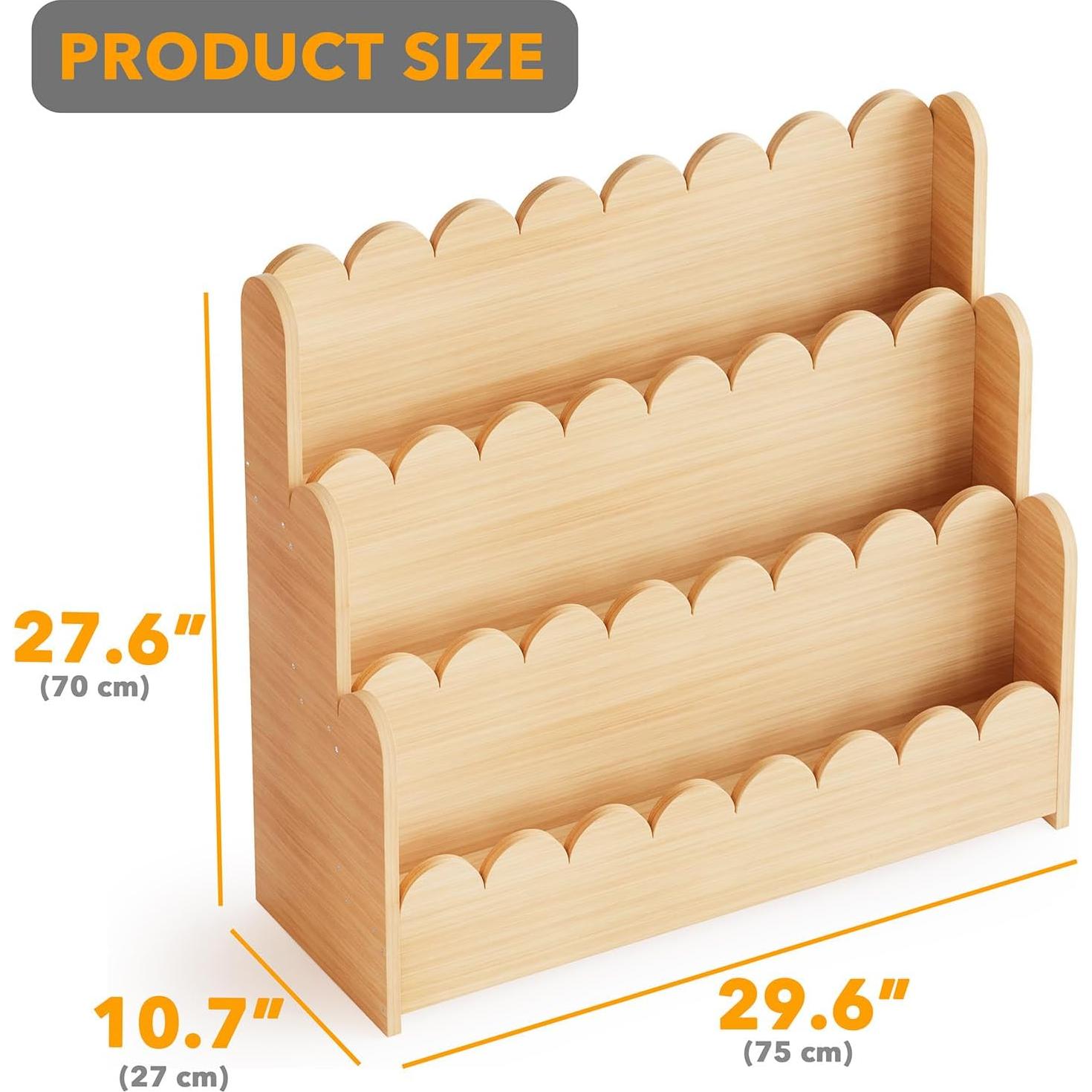 Estantería Montessori SpaceAid 3 Niveles Madera Natural