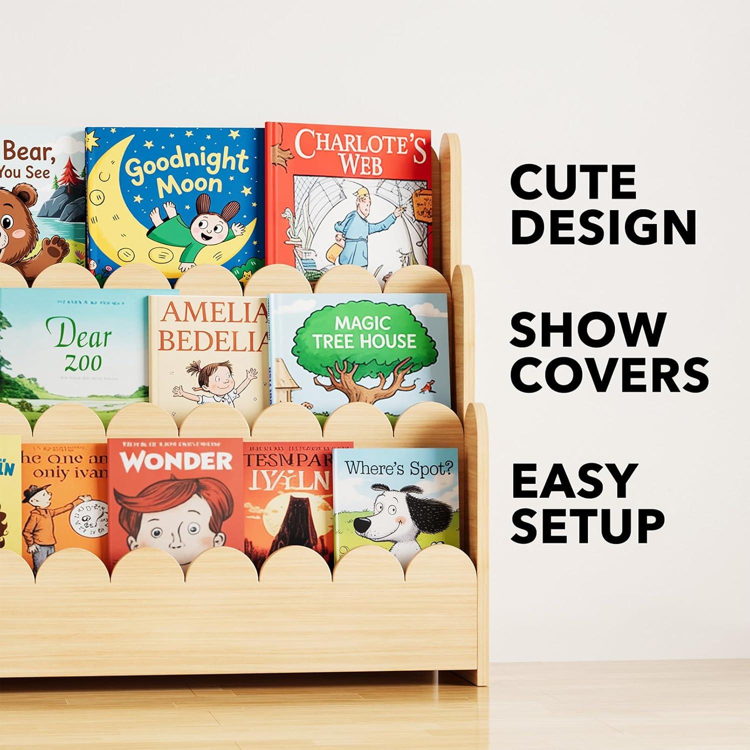 Estantería Montessori SpaceAid 3 Niveles Madera Natural