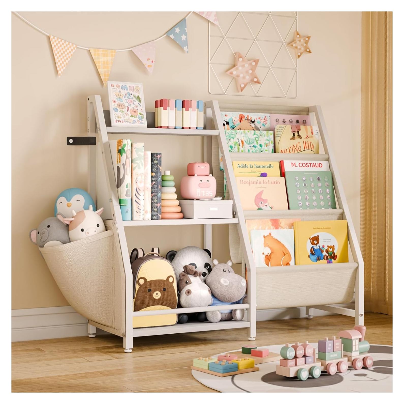 Estantería para Niños HAVLOTII 3 Niveles Blanco Organizador