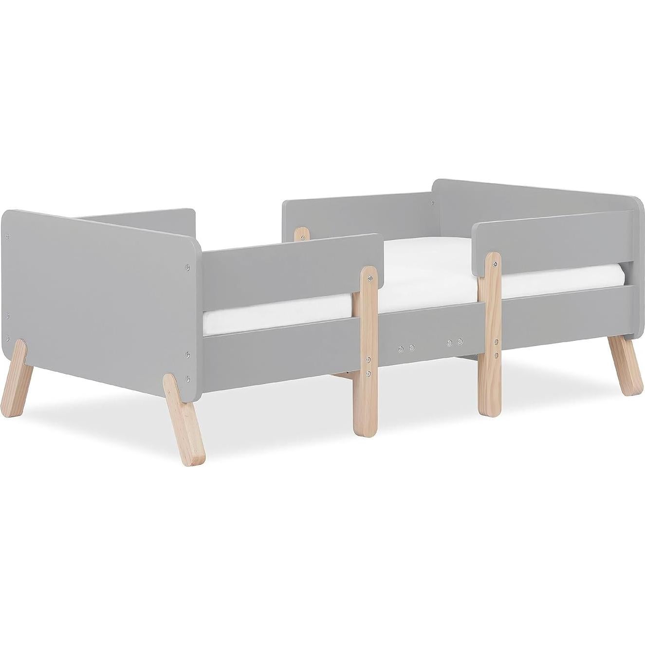 Cama Convertible Dream On Me Osko para Niños en Gris, Pino Sostenible