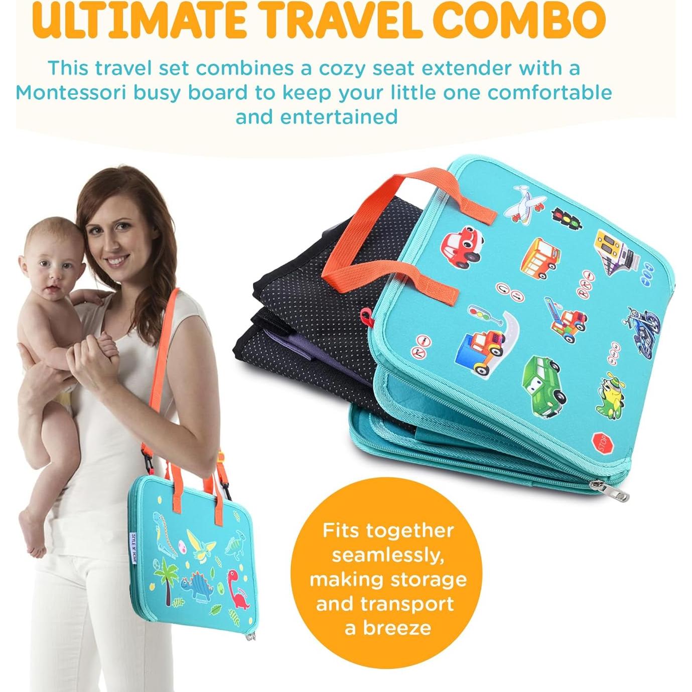 Extensor de Asiento de Avión para Niños - Cama y Actividades Montessori