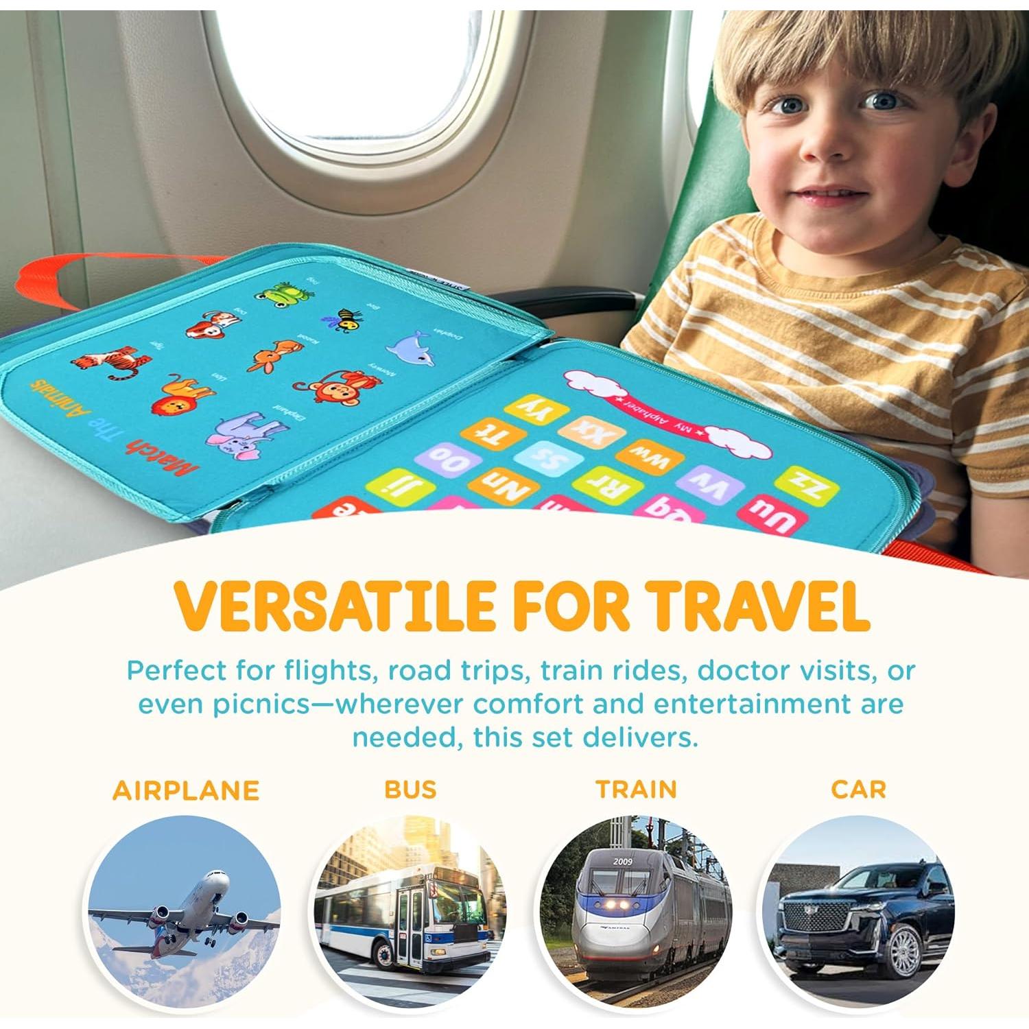 Extensor de Asiento de Avión para Niños - Cama y Actividades Montessori