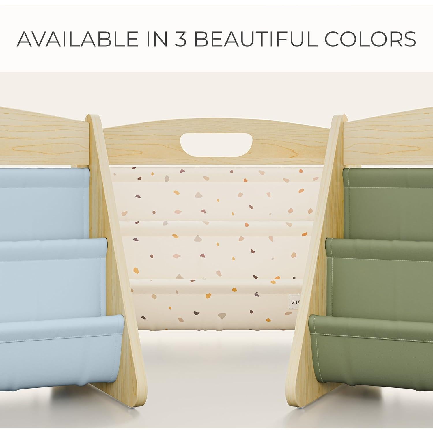 Estantería Montessori ZICOTO Salvia para Niños 45x34 cm