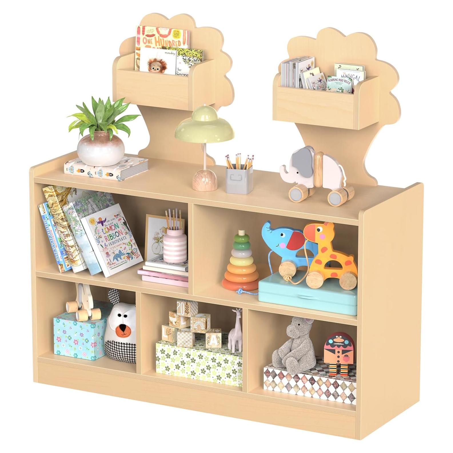 Estante Montessori Acenova 7 Compartimentos Madera Abedul