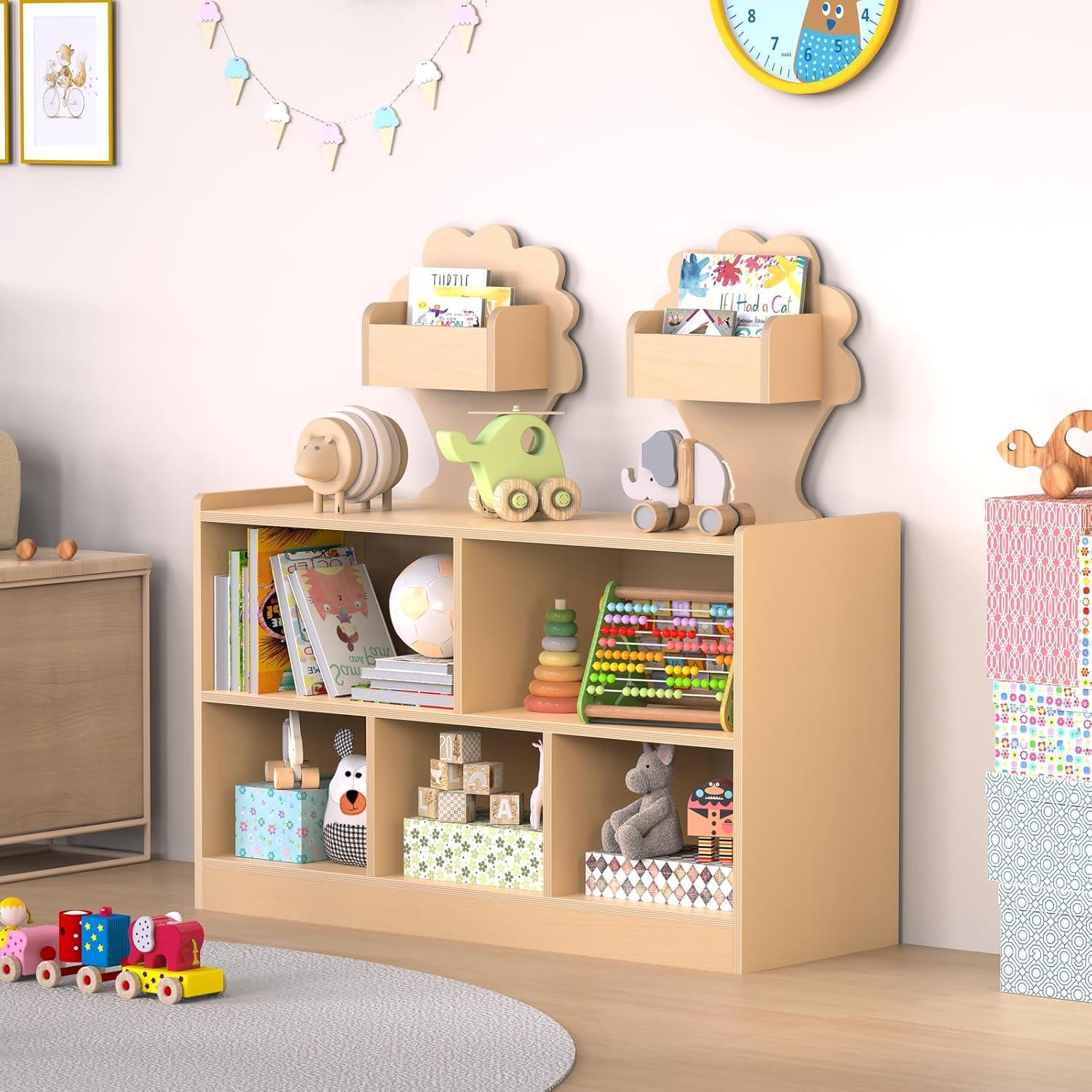 Estante Montessori Acenova 7 Compartimentos Madera Abedul