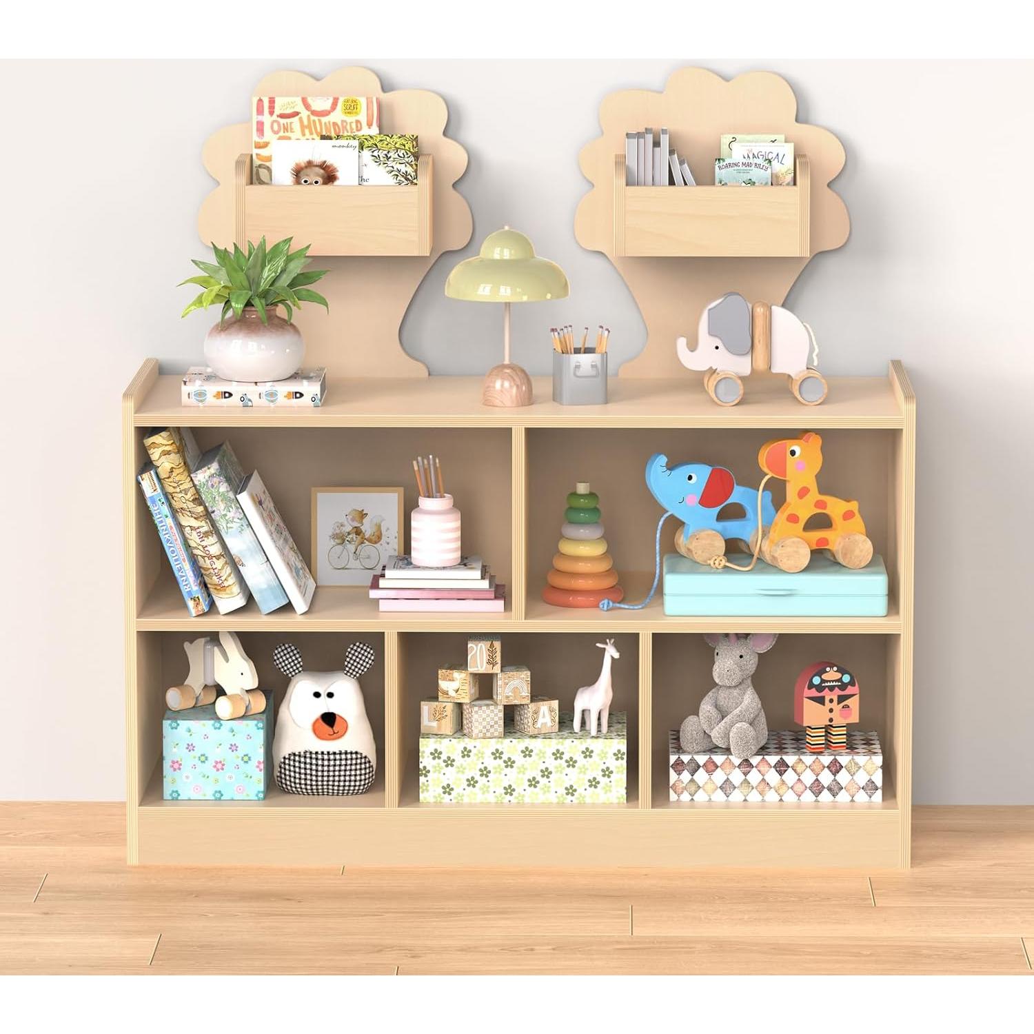 Estante Montessori Acenova 7 Compartimentos Madera Abedul